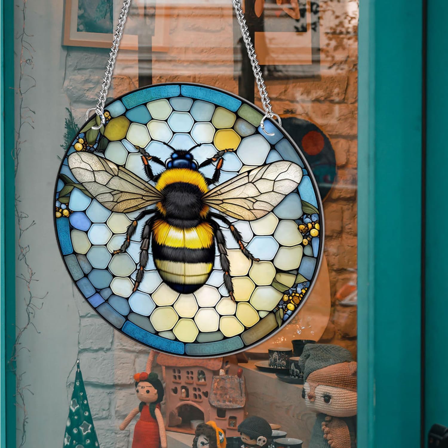 MATIHAY Bee Acrylic Window Hanging Decorations