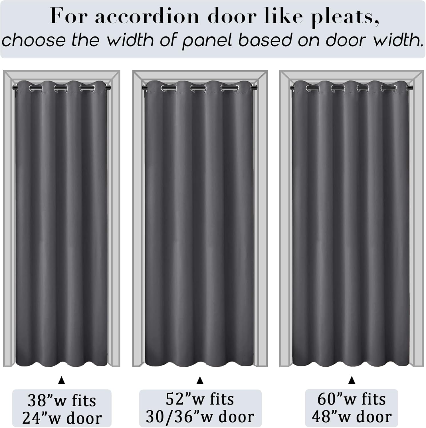 PANELSBURG 80 Inch Curtains for Sliding Glass Door