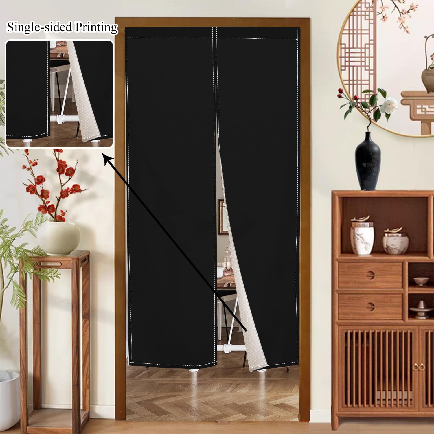 Long Japanese Noren Door Curtain Privacy Divider