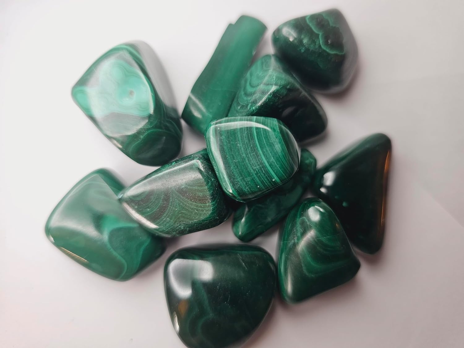 Exotic Tumbled Stones Collection with Malachite
