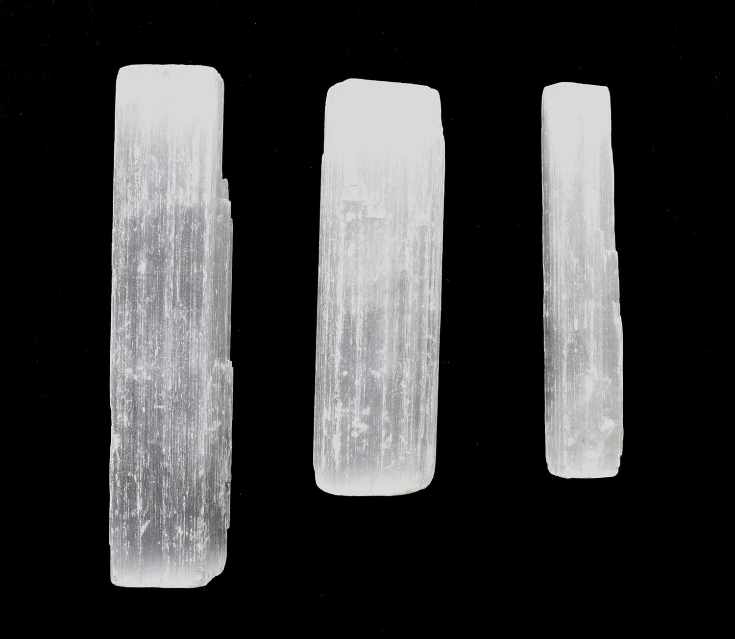 HQRP 3 Inch Natural White Selenite Sticks - 10PCS Morocco