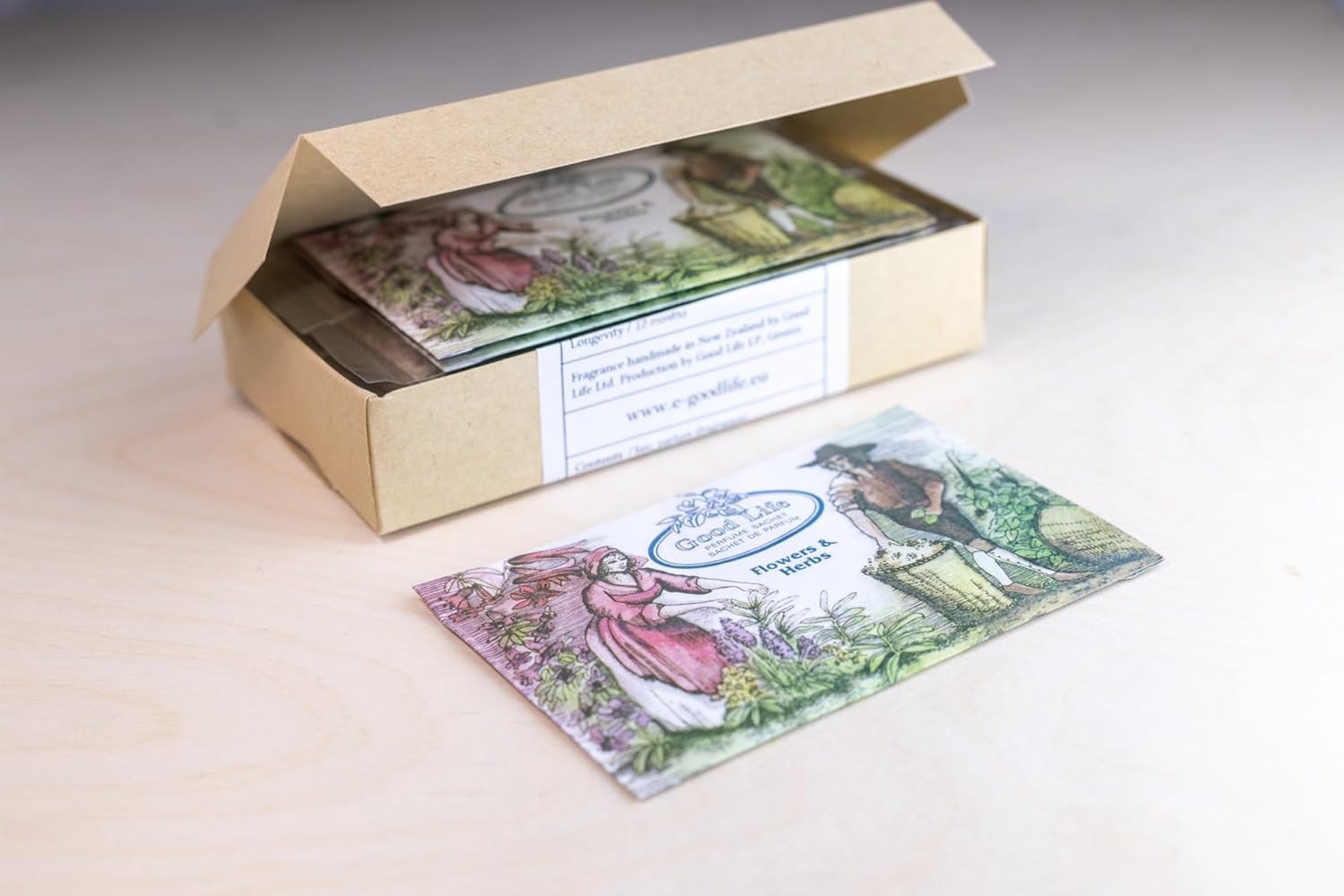 Good Life Flowers Herbs Scented Sachets 12 Pack
