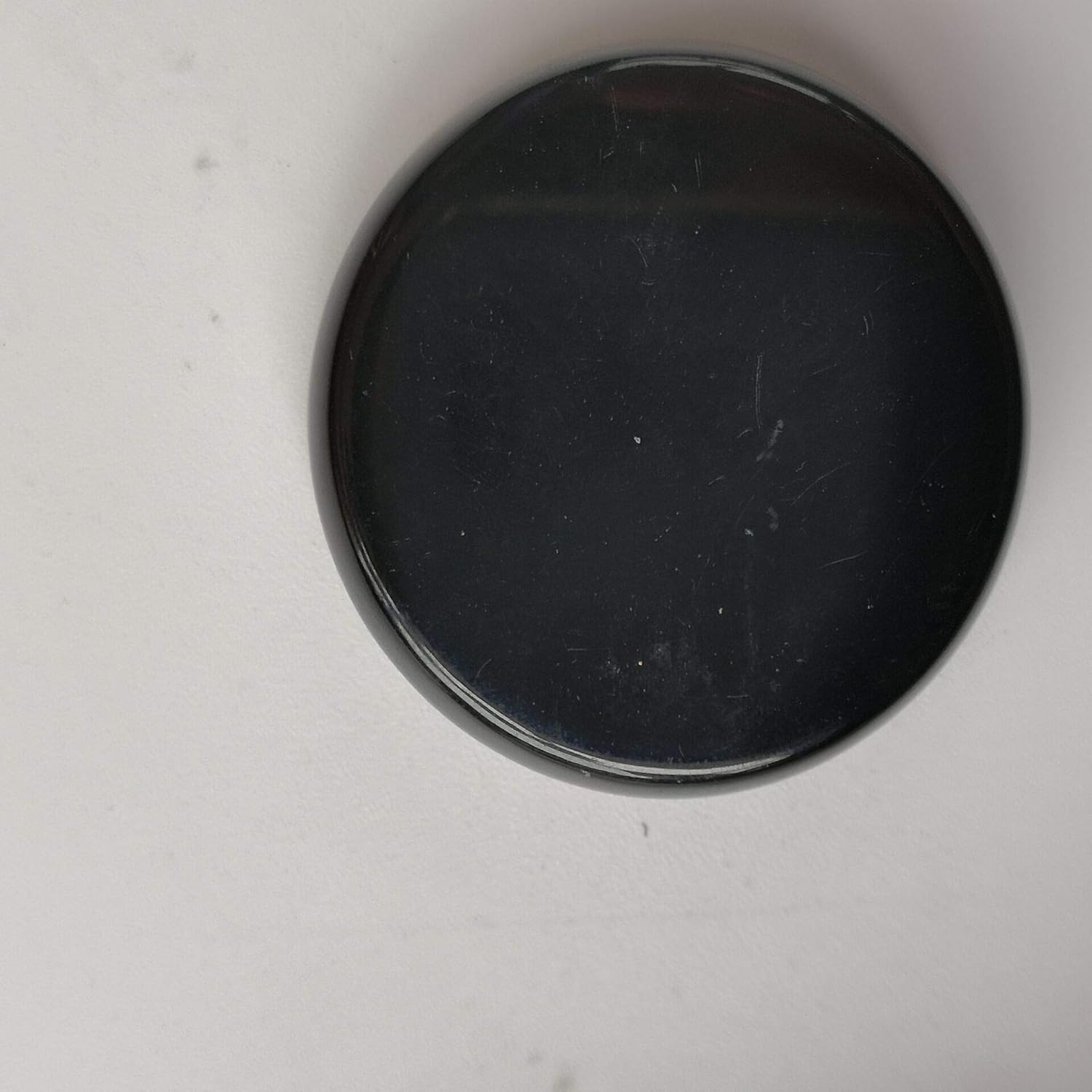 Natural Black Agate Flower of Life Healing Crystal Stone