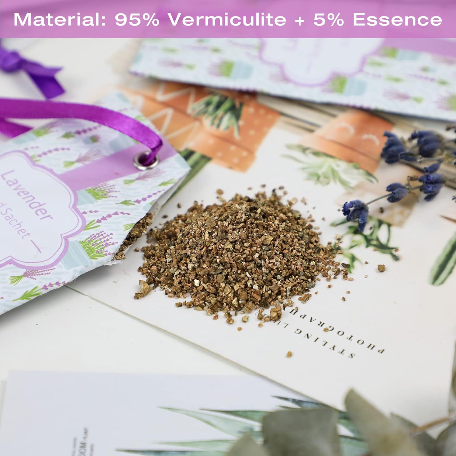 SCENTORINI Lavender Sachets Pack of 14 for Closets and Drawers