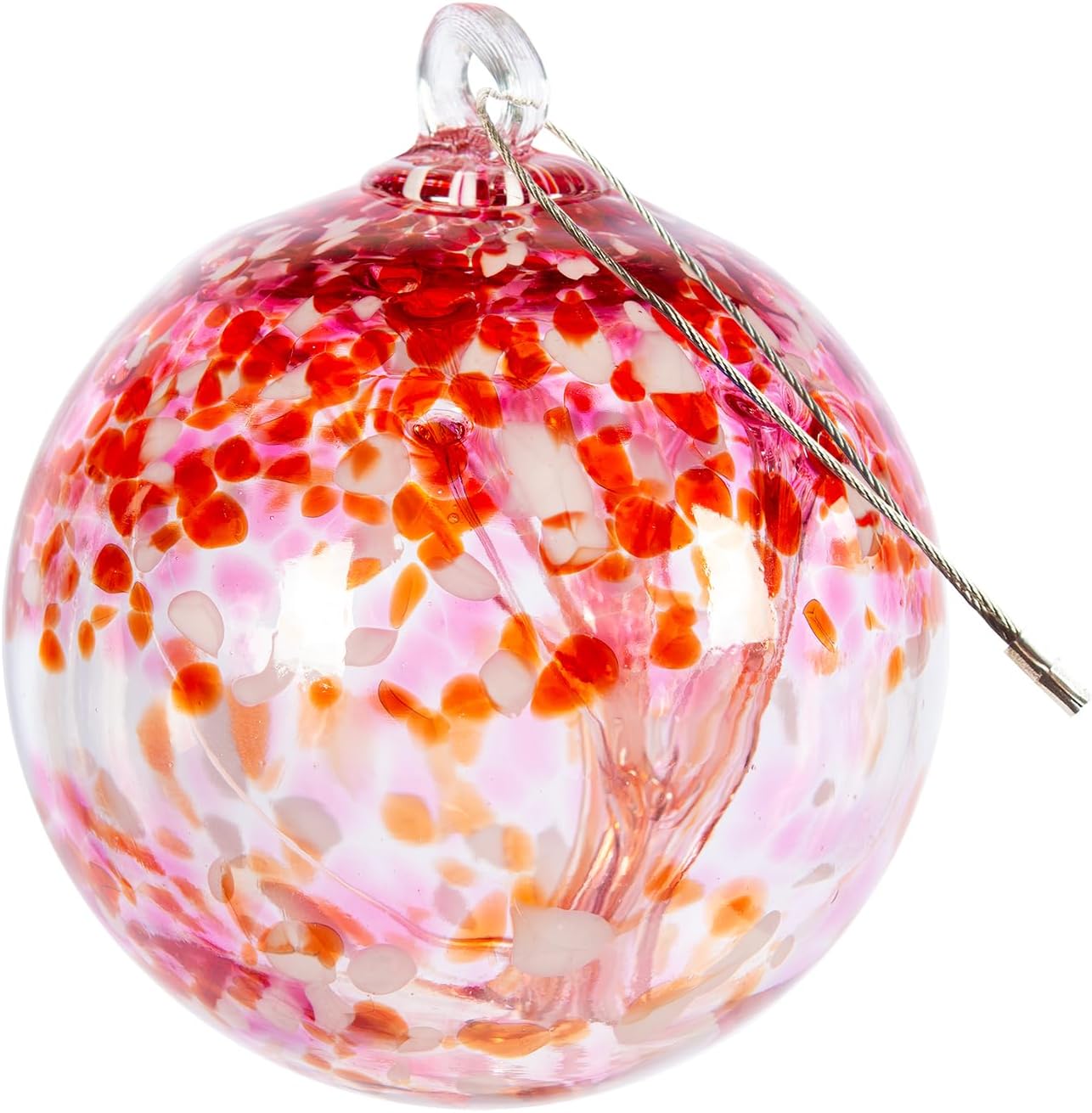 Dale Tiffany Hand Blown Glass Tree of Life Gazing Ball
