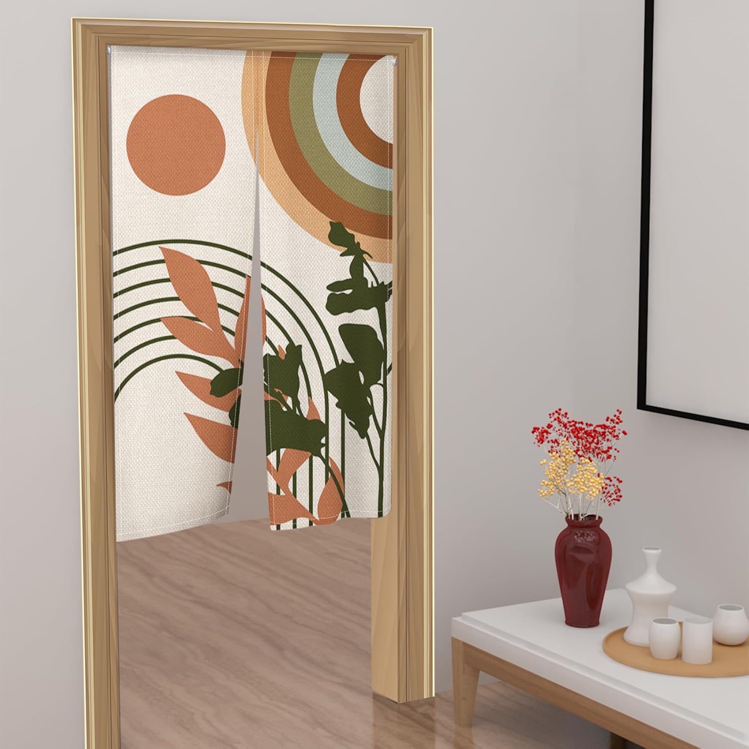 Leowefowa Japanese Noren Door Curtain 1