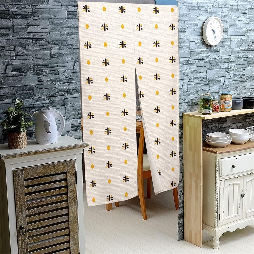 Leowefowa Japanese Noren Door Curtain