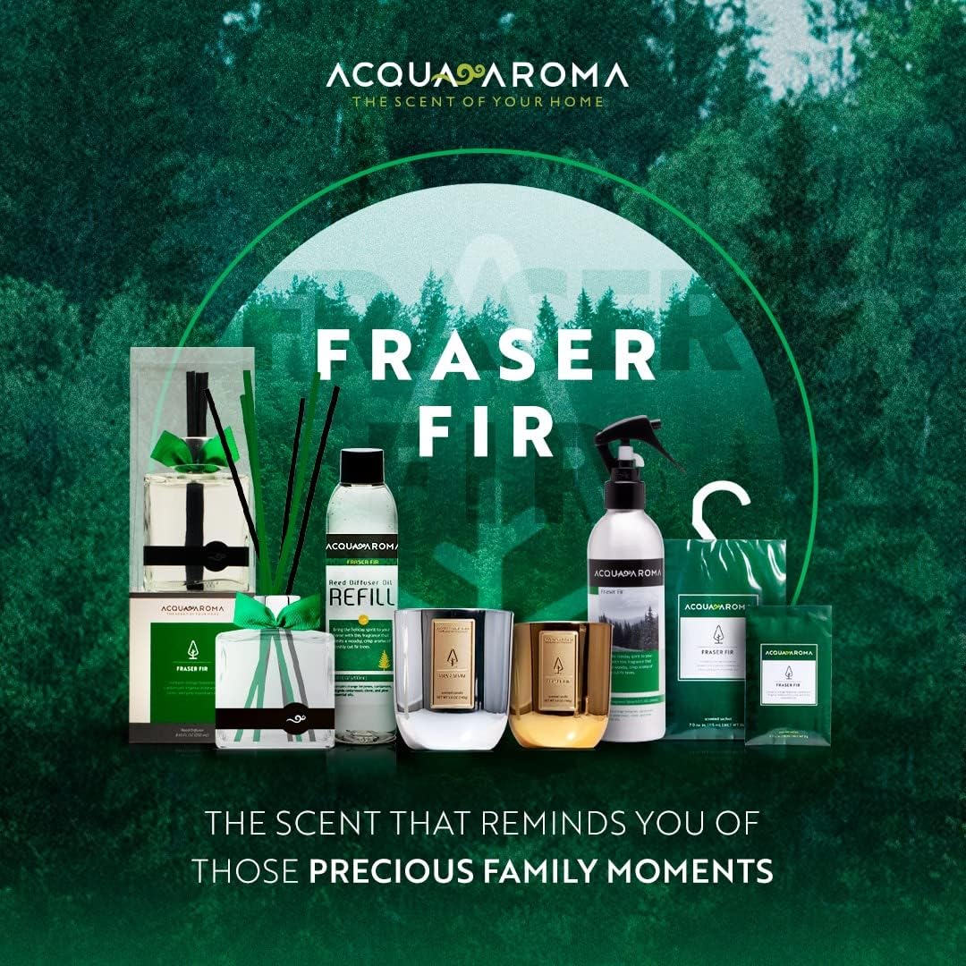 Acqua Aroma Fraser Fir Reed Diffuser 61 Fl Oz Christmas Scent