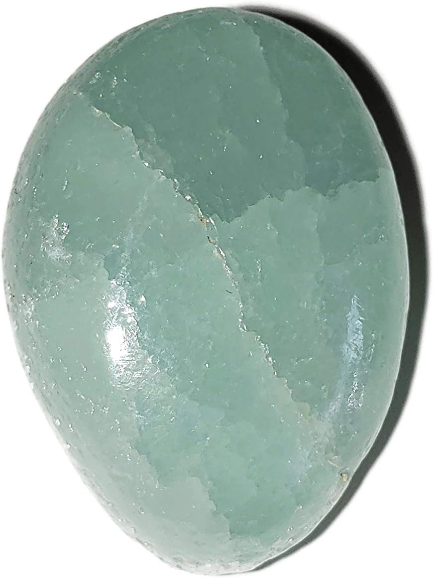 1pc Pistachio Green Calcite Tumbled Healing Crystal from Turkey