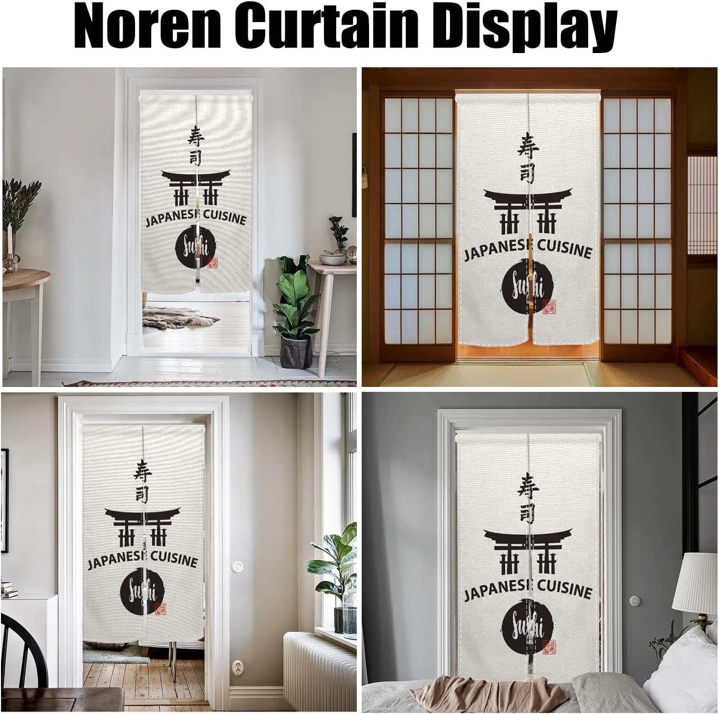 Japanese Noren Door Curtain Decor 283x472 Inches