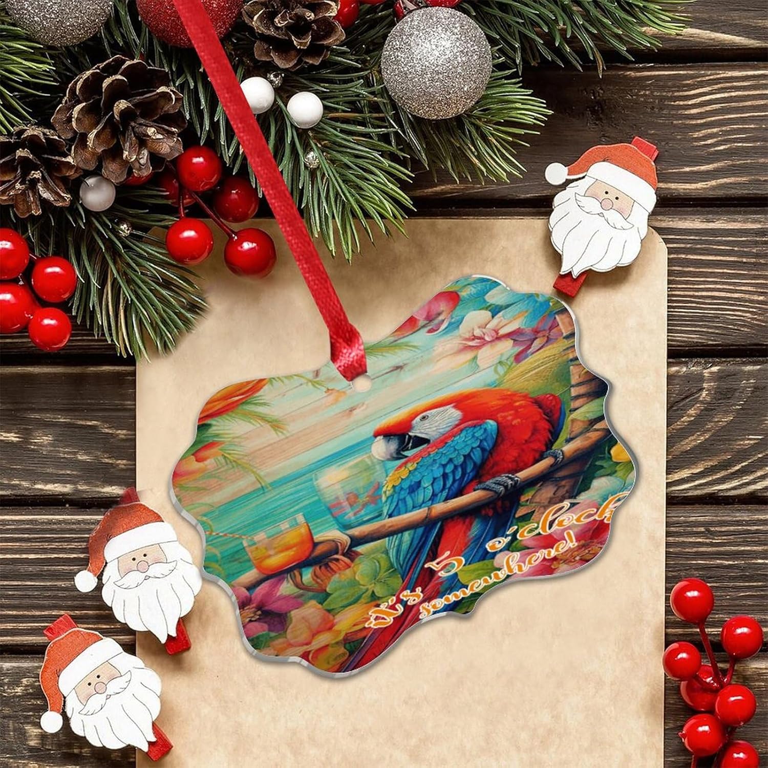 3 Inch Acrylic Christmas Ornaments 2024