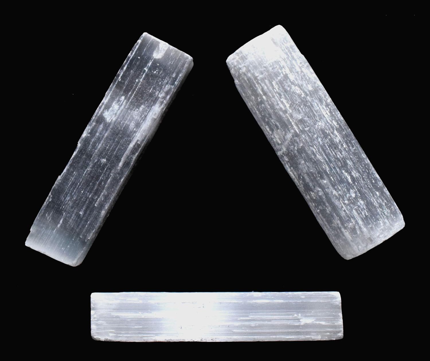 HQRP 3 Inch Natural White Selenite Sticks - 10PCS Morocco