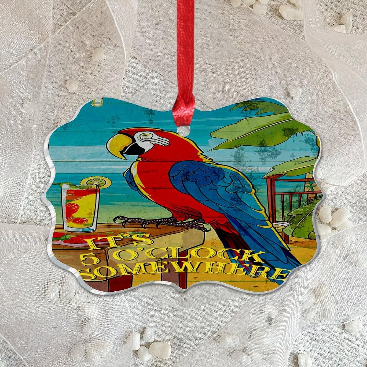 3 Inch Acrylic Christmas Ornaments 2024 Unique Decorative Baubles