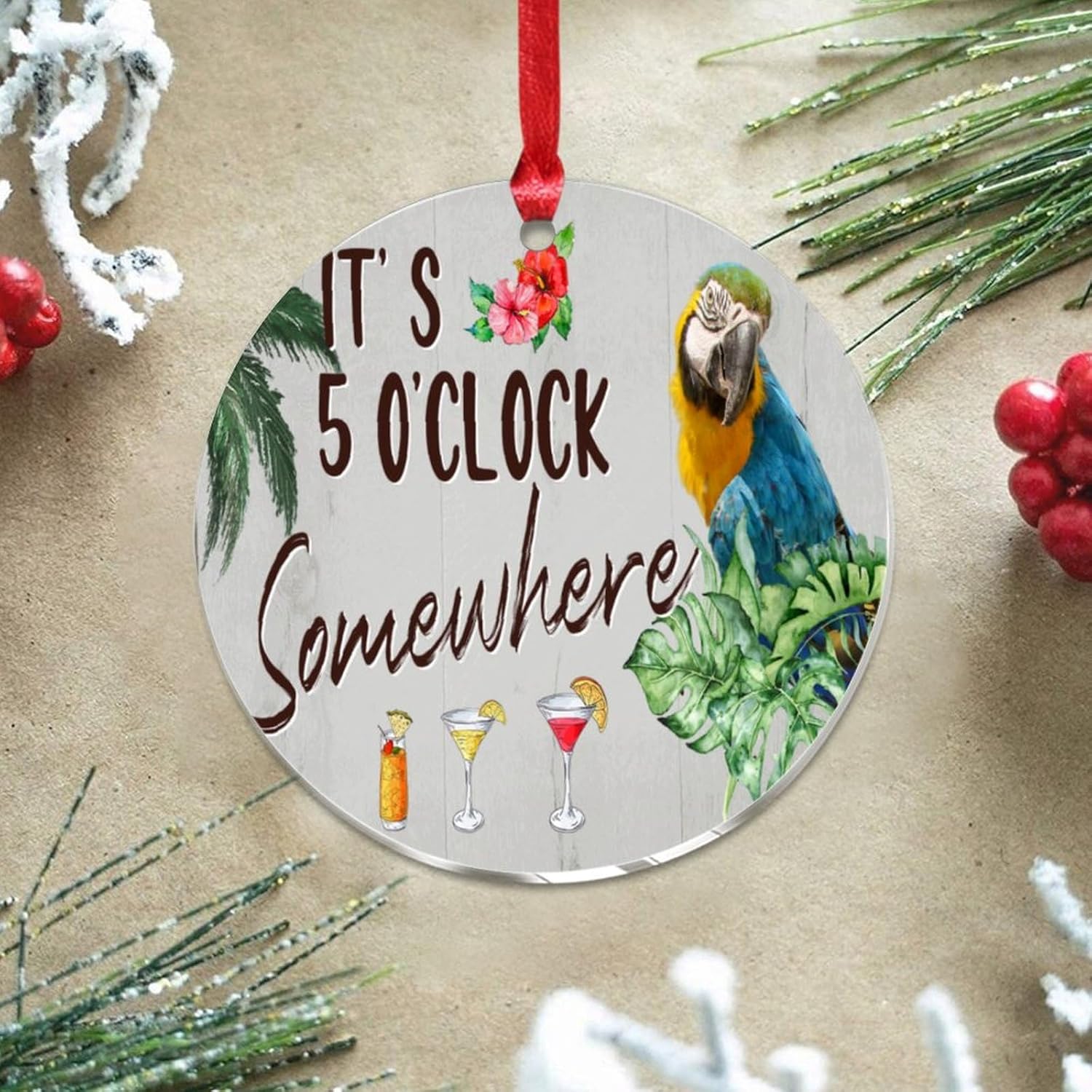 3 Inch Acrylic Christmas Ornaments 2024 Hanging Decor Baubles