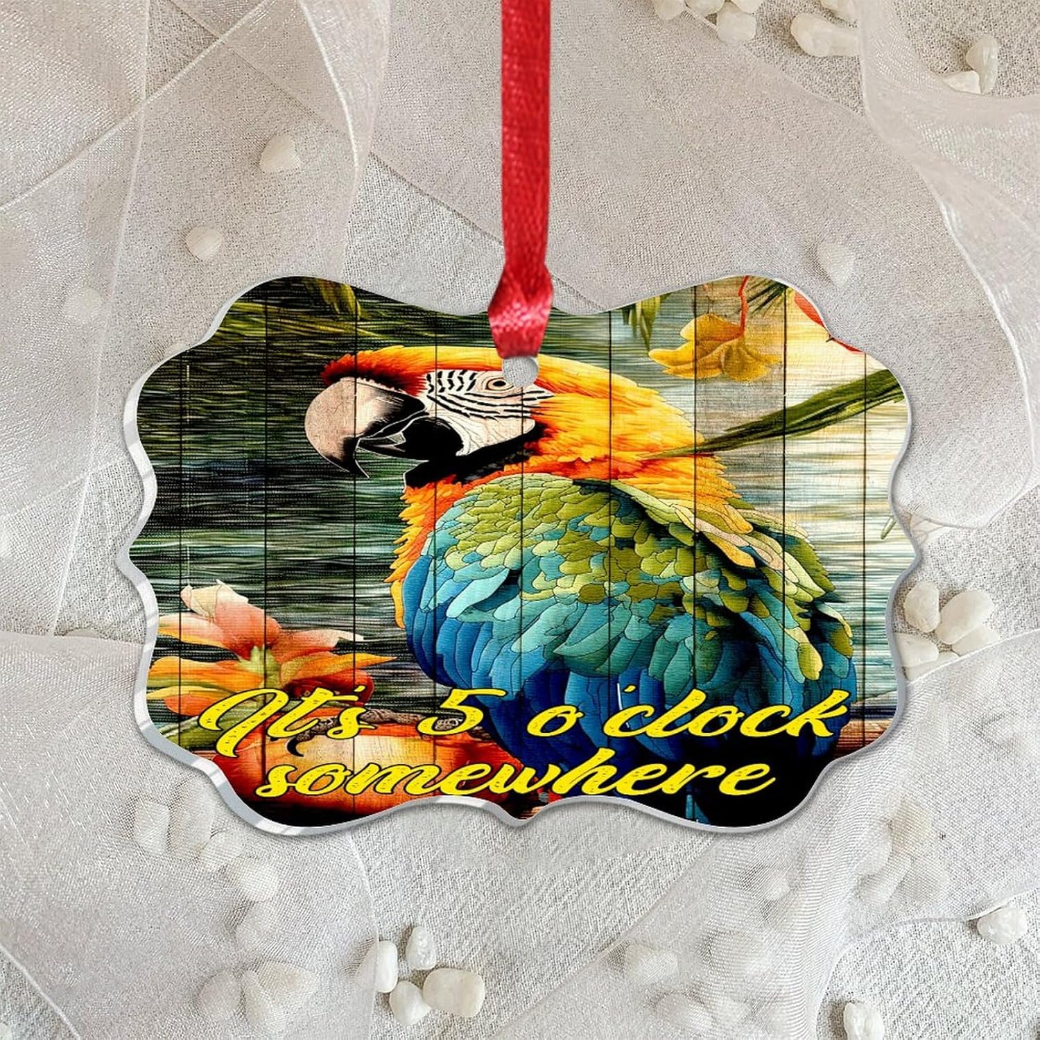 3 Inch Acrylic Christmas Ornaments 2024 Five Oclock Somewhere Decor