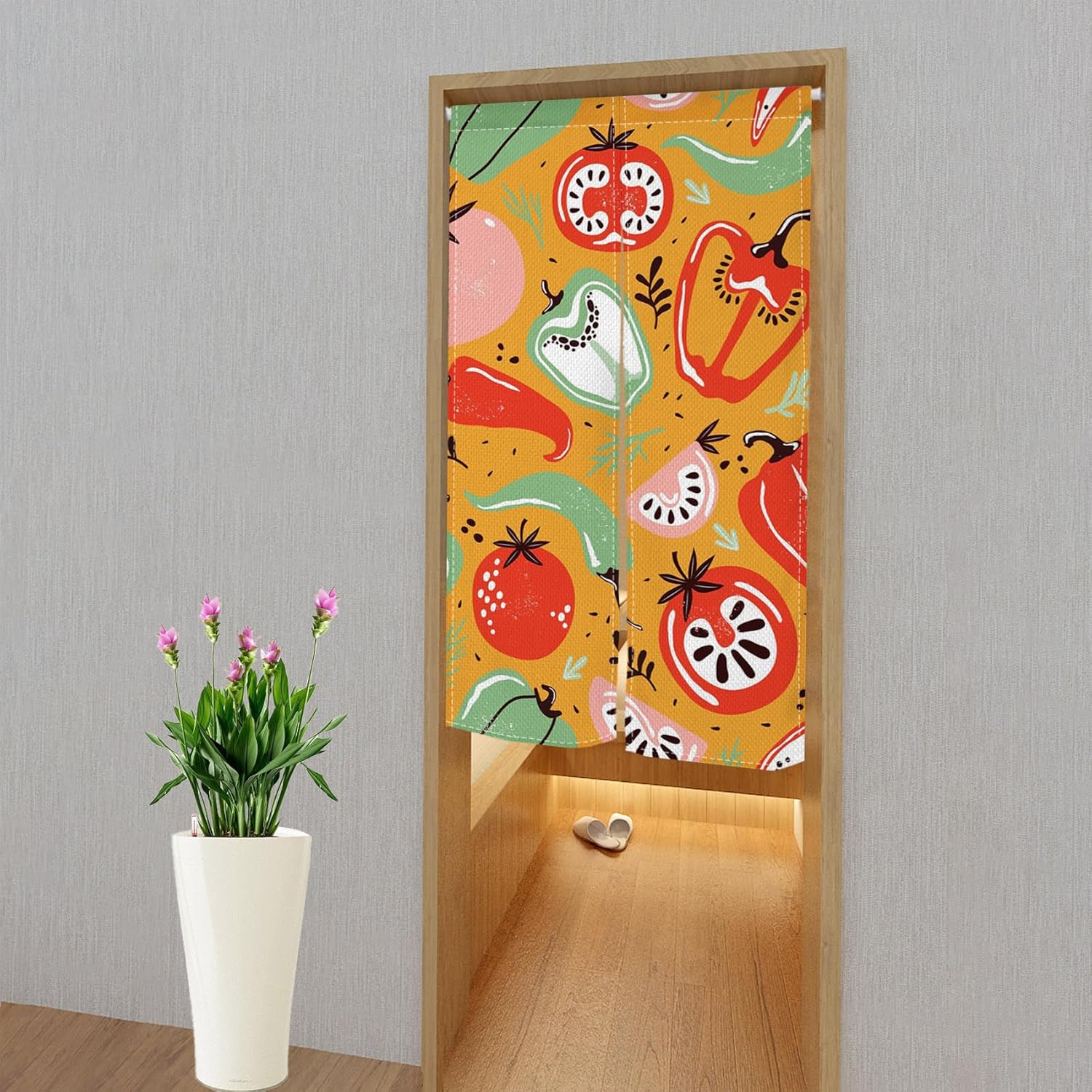 Leowefowa Japanese Noren Door Curtain Panel 335x709