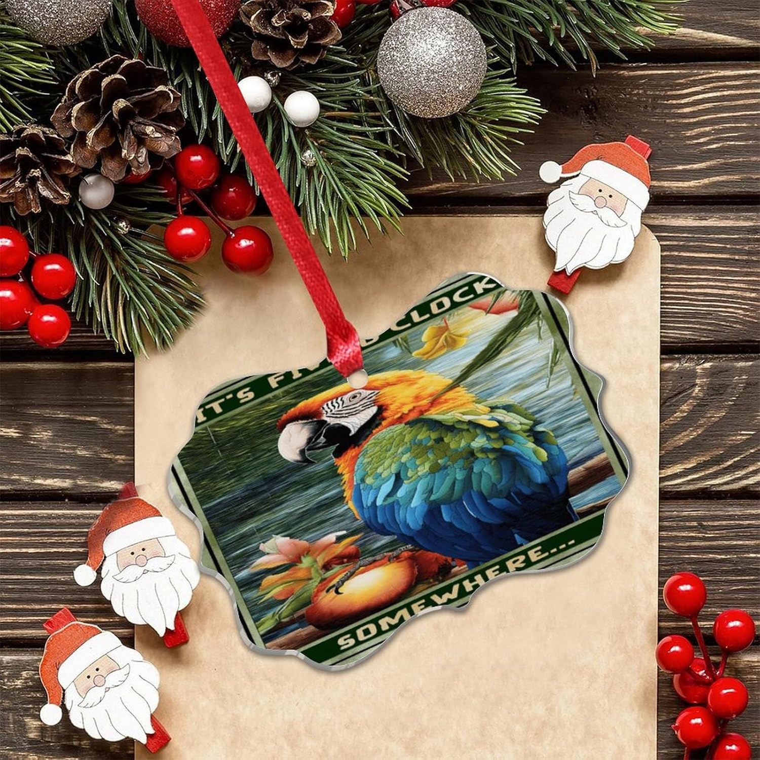 3 Inch Acrylic Christmas Ornaments 2024 Fun Decor Baubles
