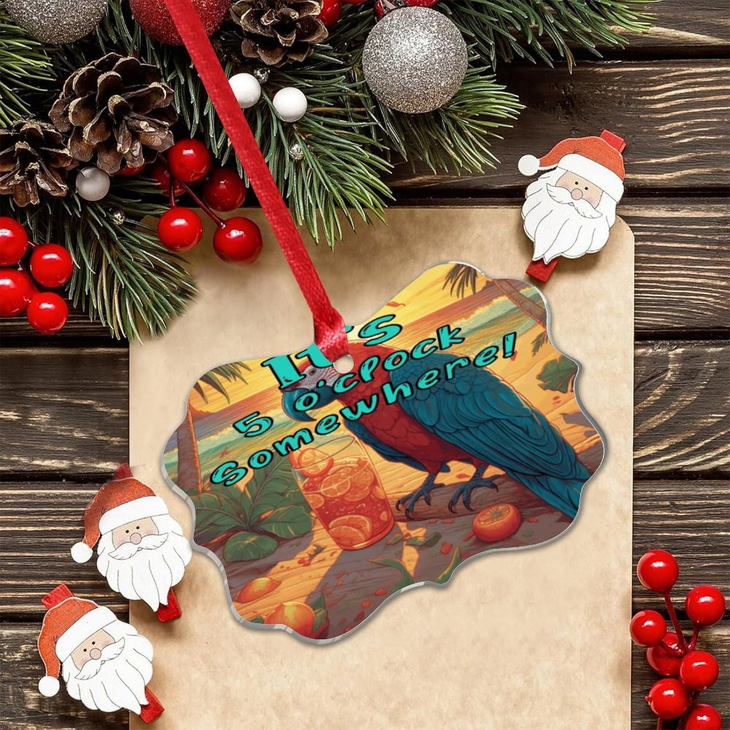 3 In Acrylic Christmas Ornaments 2024 Funny Decor