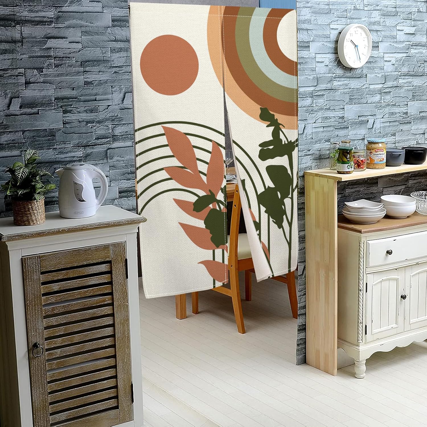 Leowefowa Japanese Noren Door Curtain 1