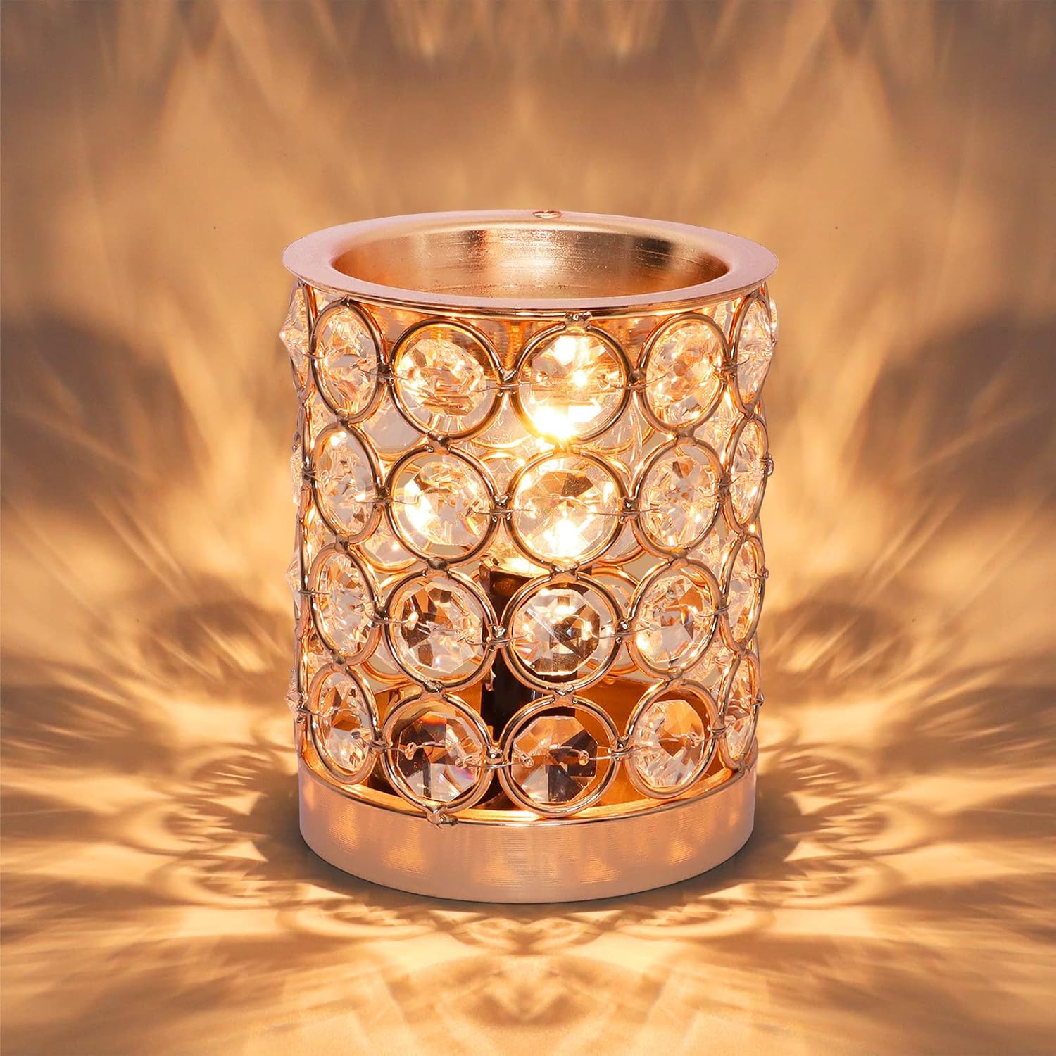 Crystal Wax Melt Warmer with Night Light