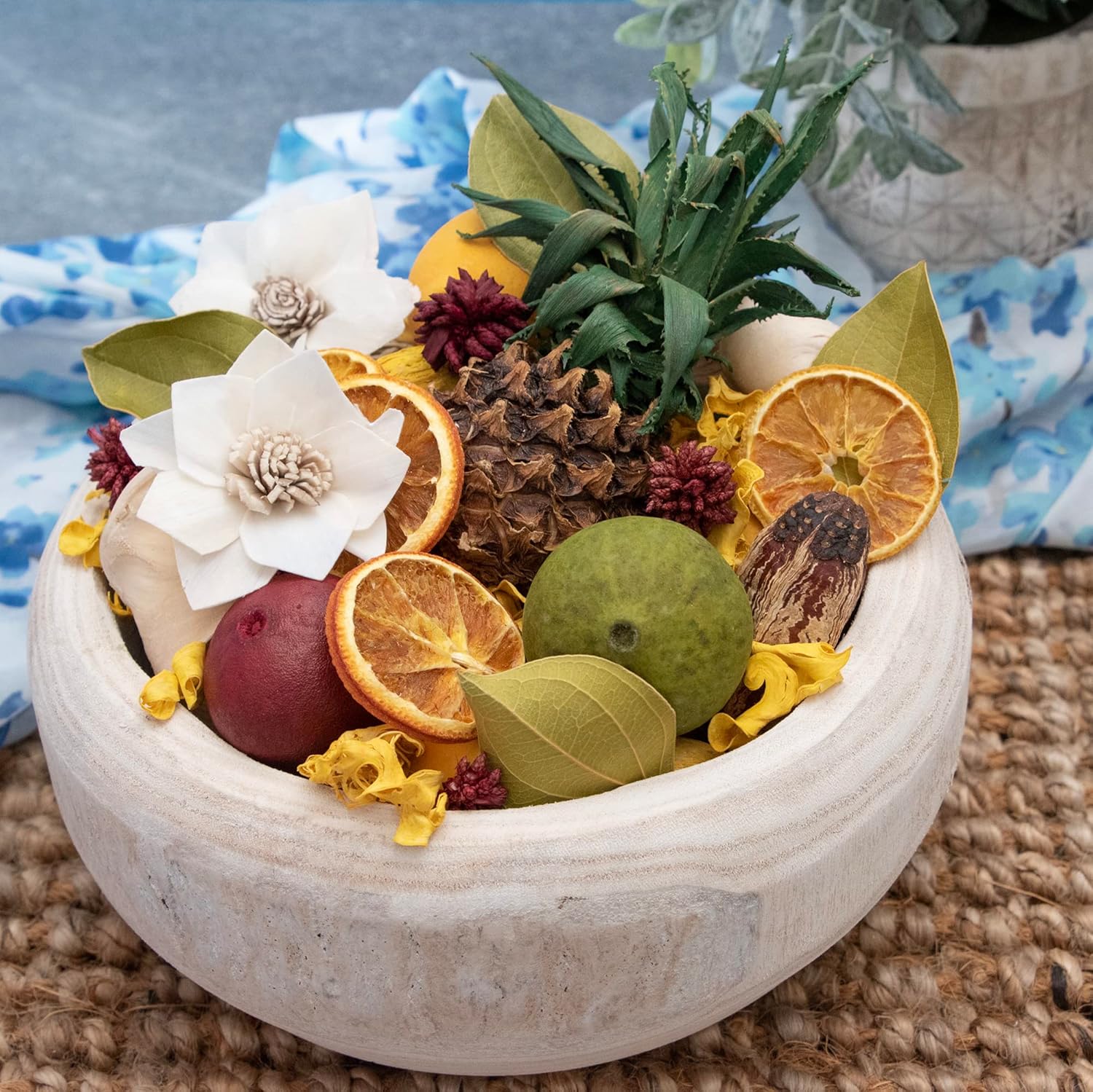 ANDALUCA Decorative Fragrance Pineapple Potpourri with Vial