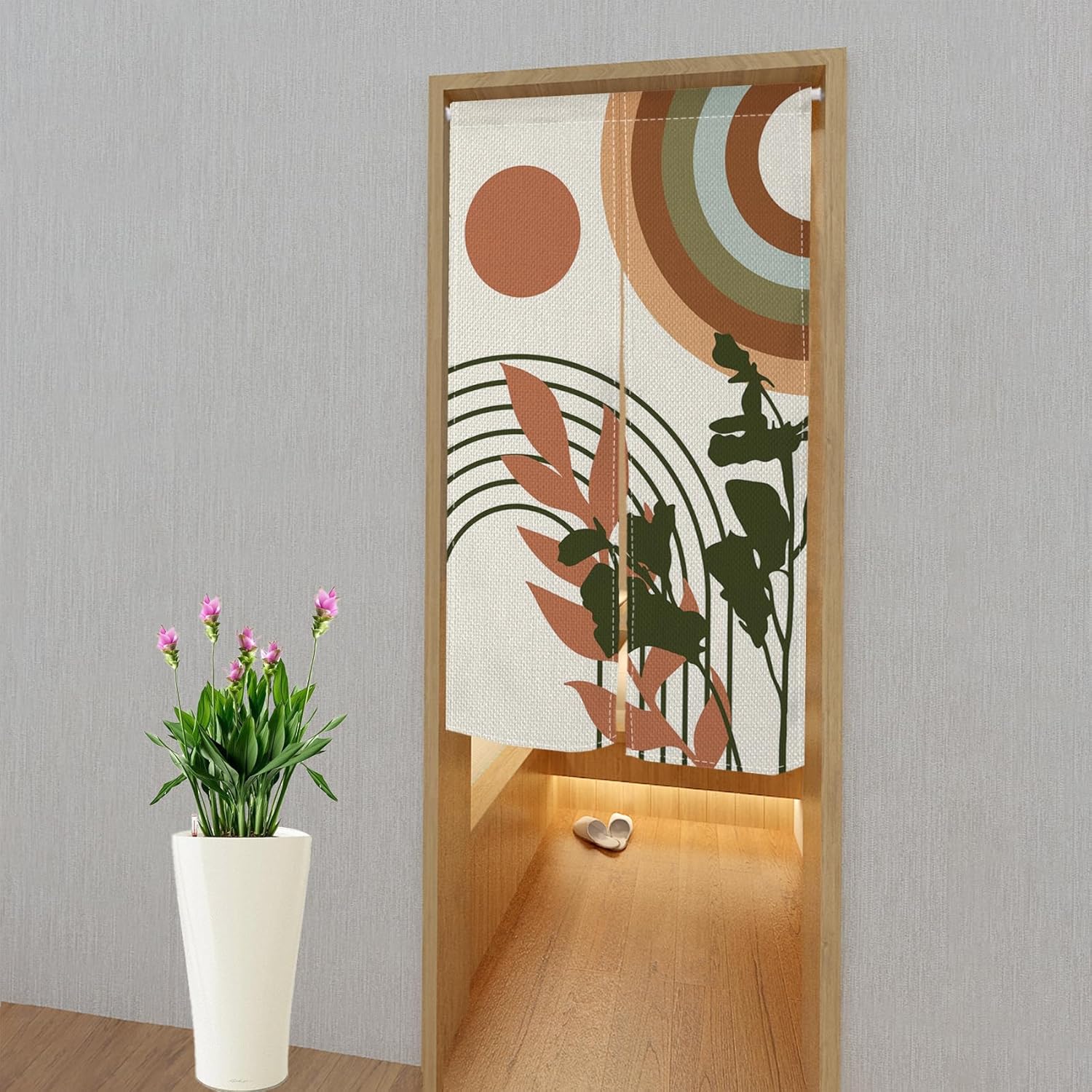 Leowefowa Japanese Noren Door Curtain 1