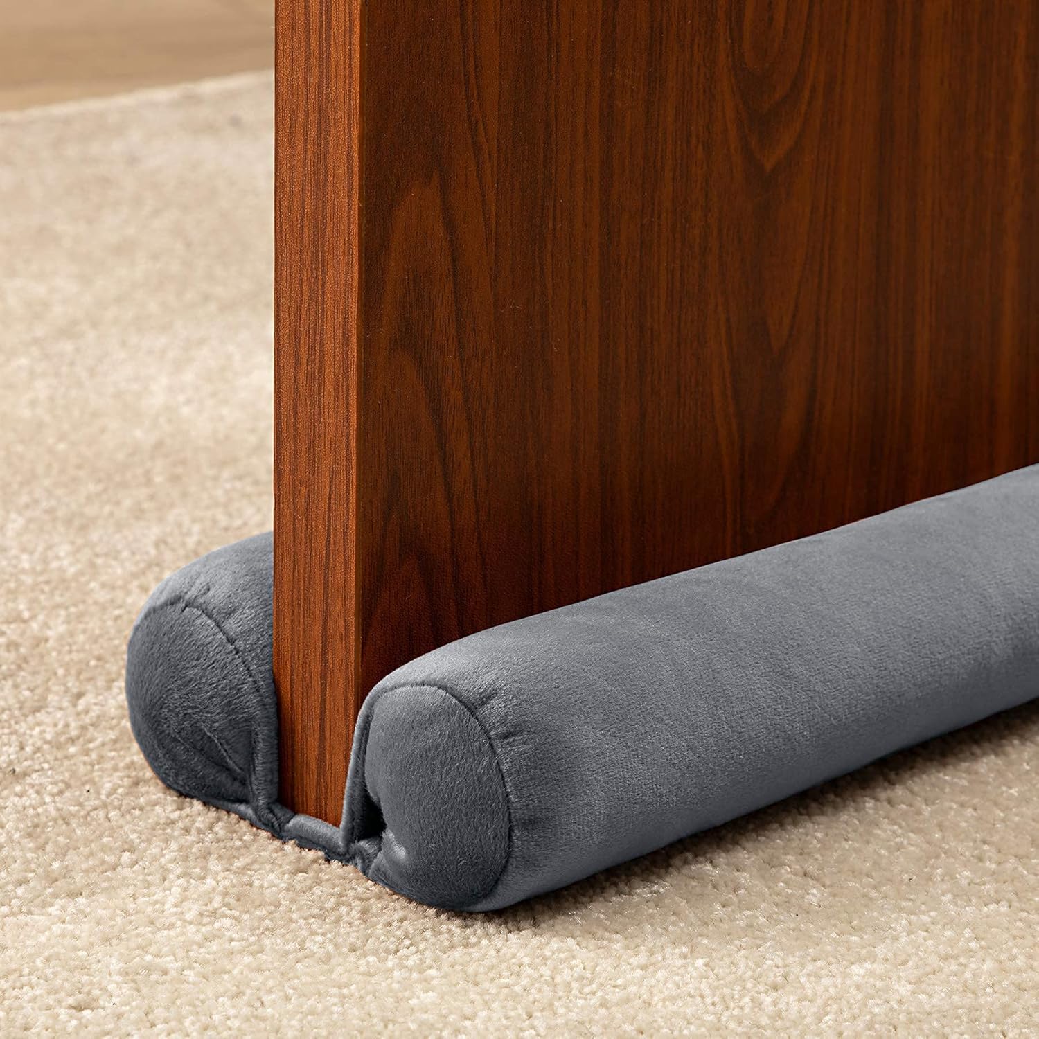 Tumi Mallody Door Draft Stopper Weather Stripping Noise Blocker Adjustable Velvet Seal