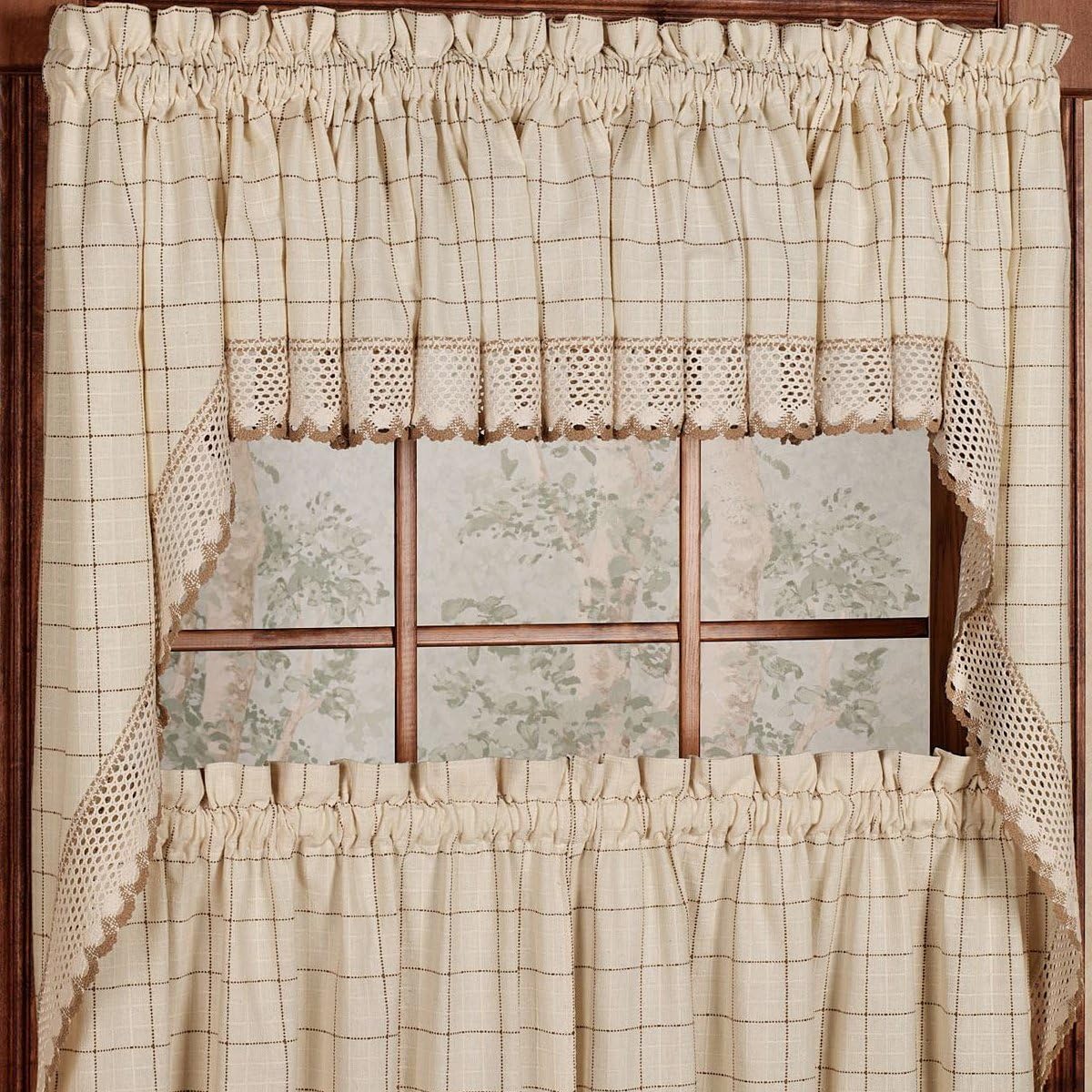Sweet Home Collection Kitchen Window Curtain Treatment
