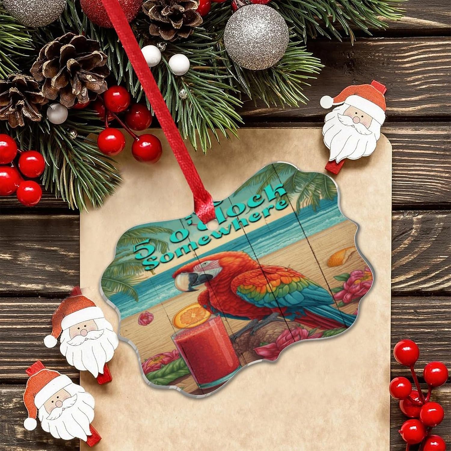 Wodevor 3 Inch Acrylic Christmas Ornaments 2024