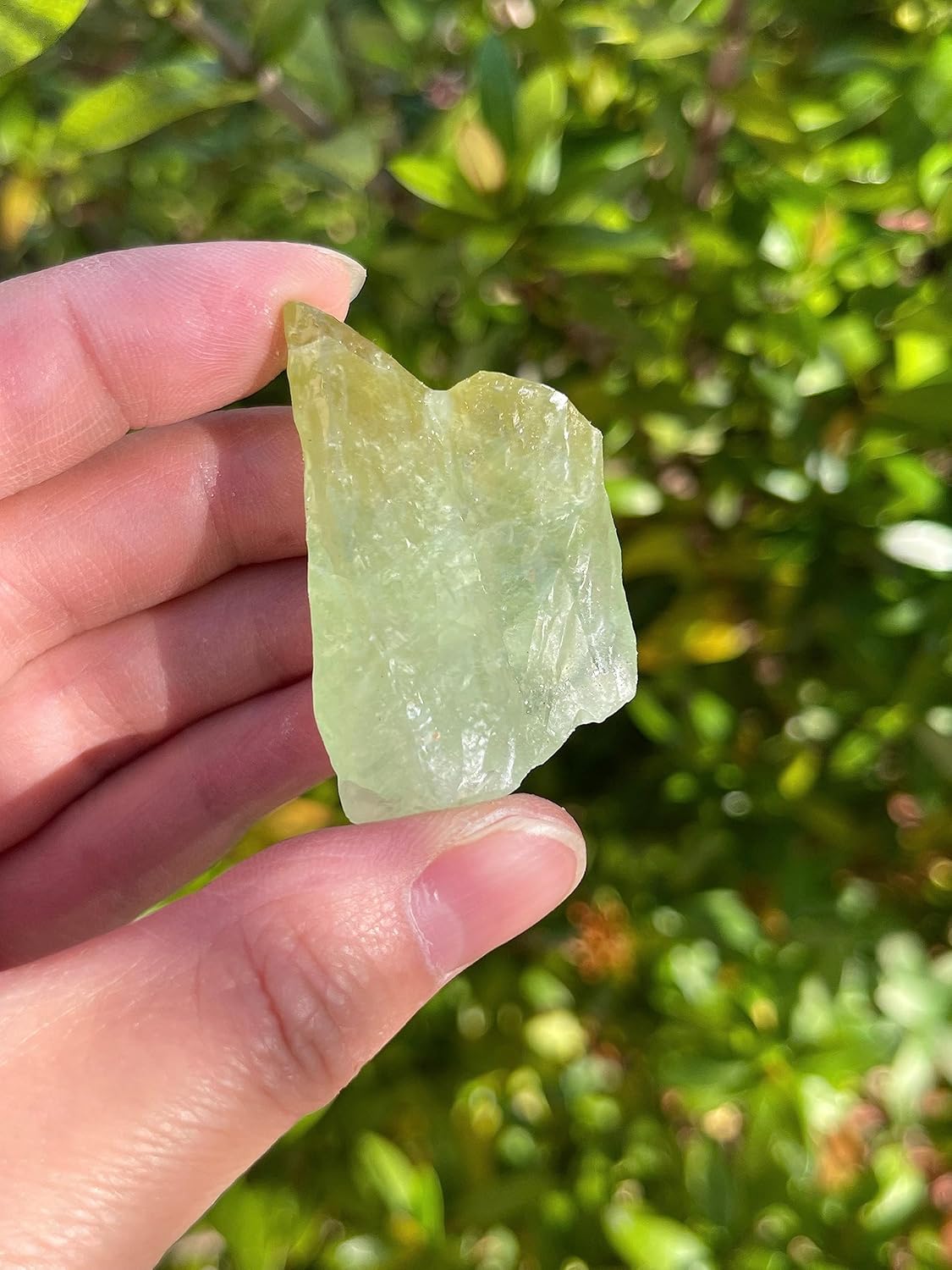 3 Pcs Green Calcite Rough Natural Stones for Lapidary and Meditation
