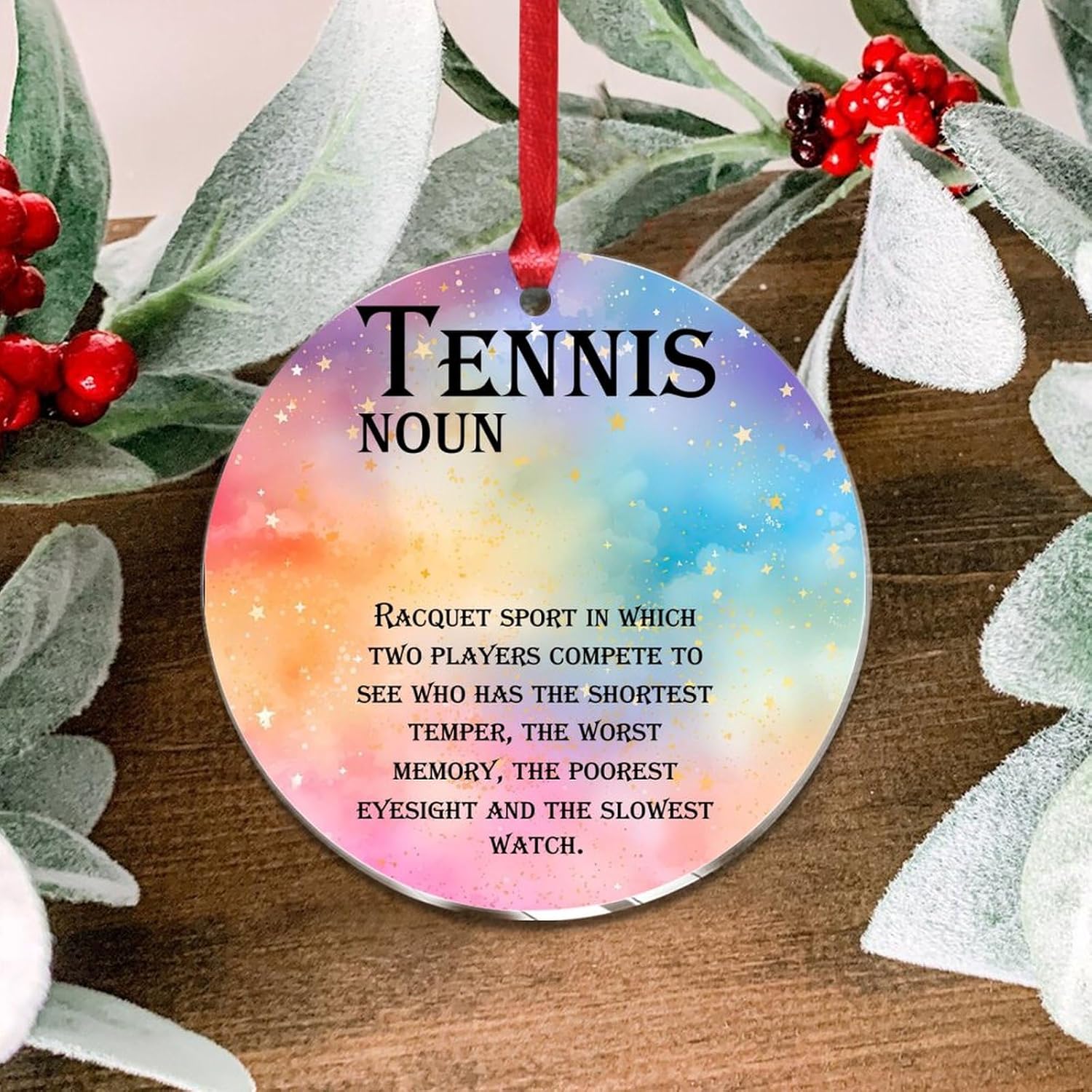 3 Inch Acrylic Christmas Ornaments 2024 Funny Minimalist Design
