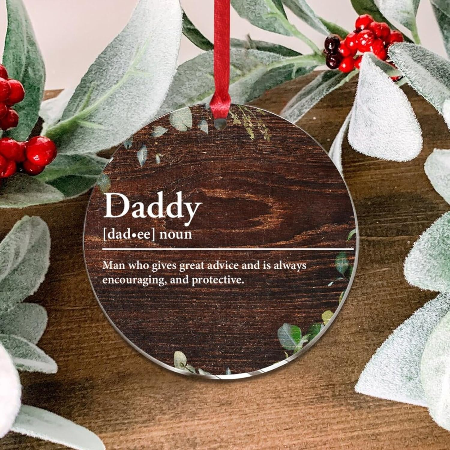 3 Inch Acrylic Christmas Ornaments 2024 Decorative Hanging Baubles