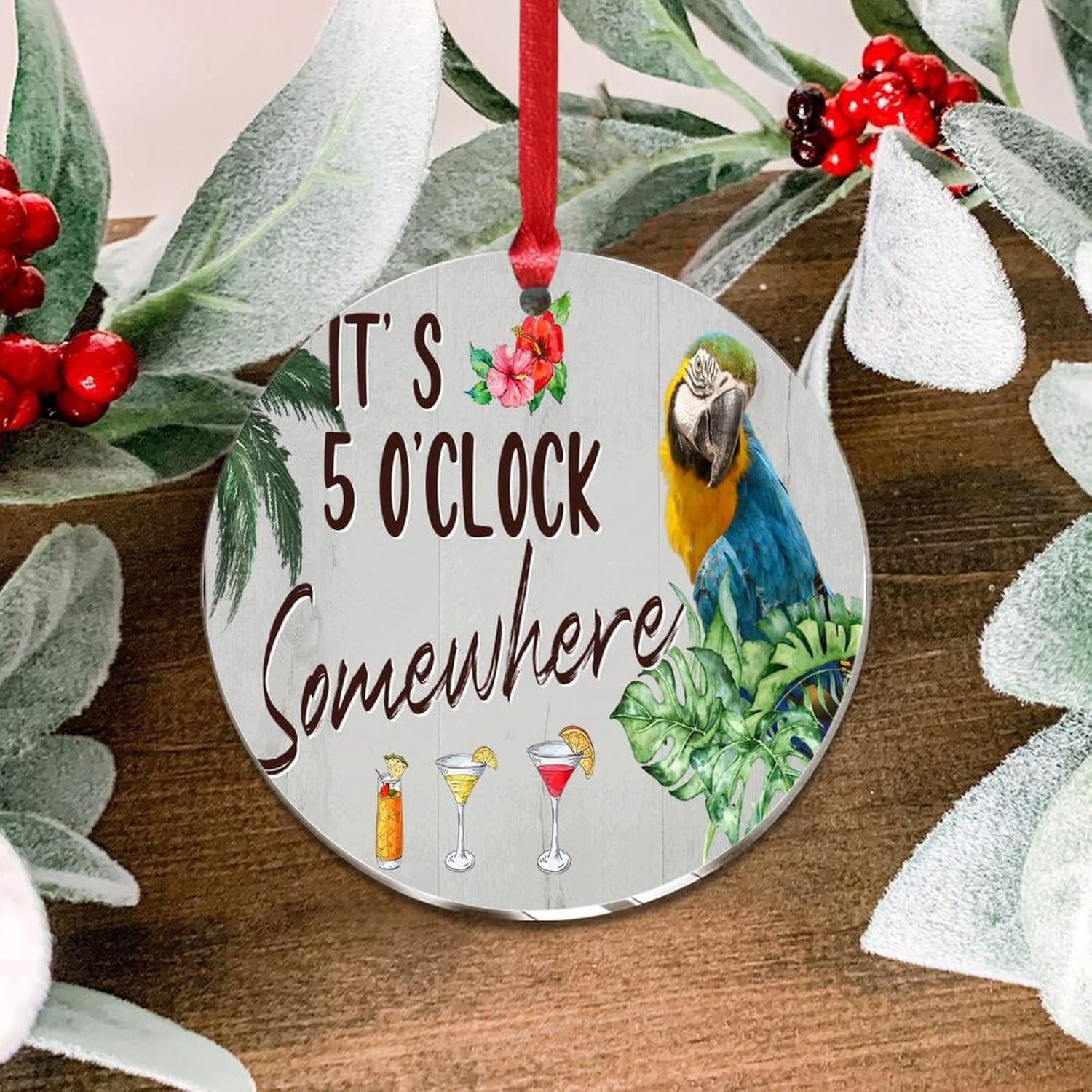 3 Inch Acrylic Christmas Ornaments 2024 Hanging Decor Baubles