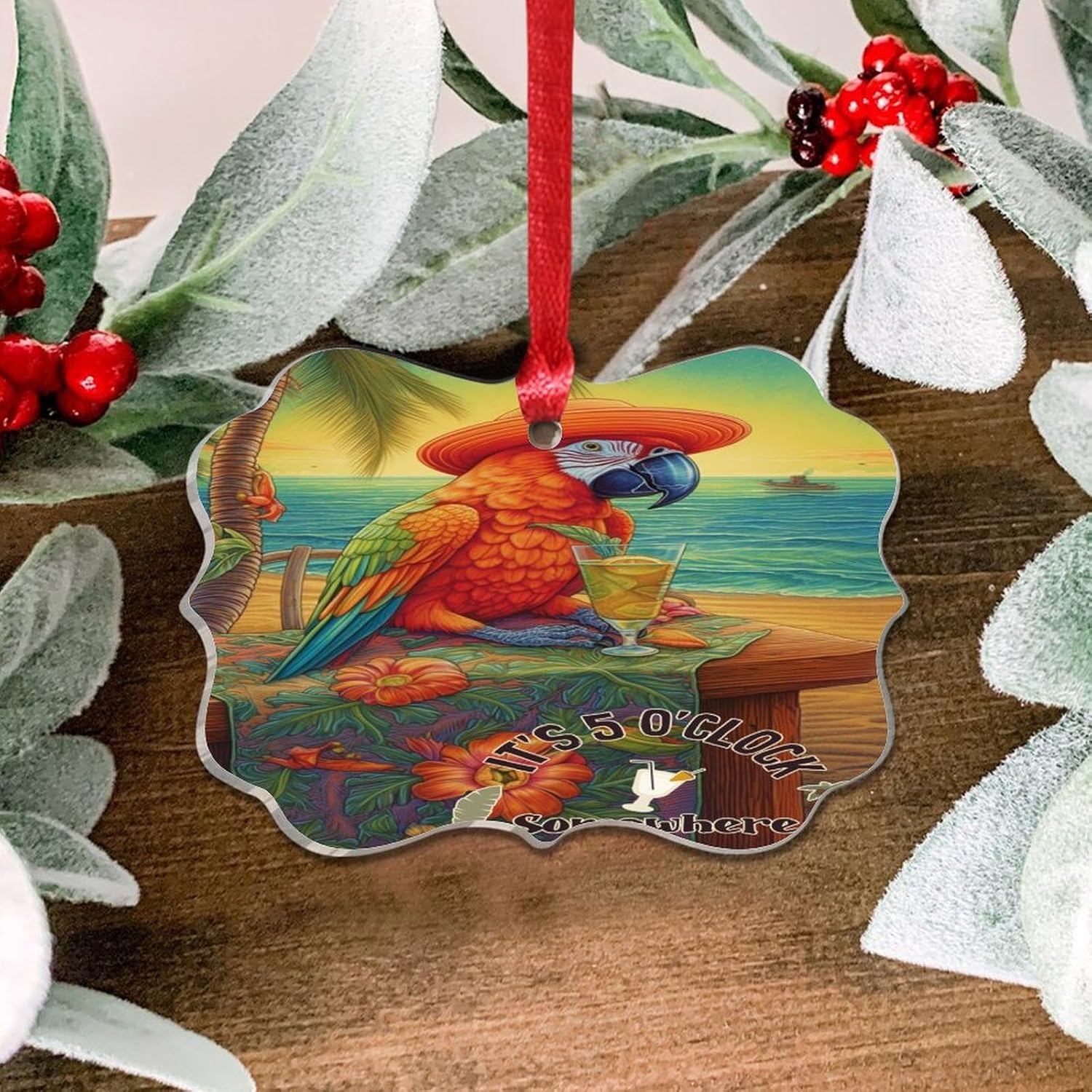 3 Inch Acrylic Christmas Ornaments 2024 Unique Decorative Baubles 1