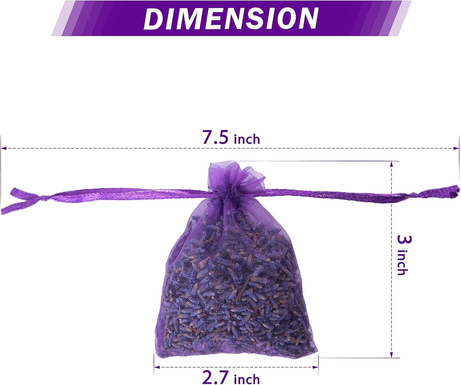 French Lavender Sachets Set of 16 for Closets and Drawers