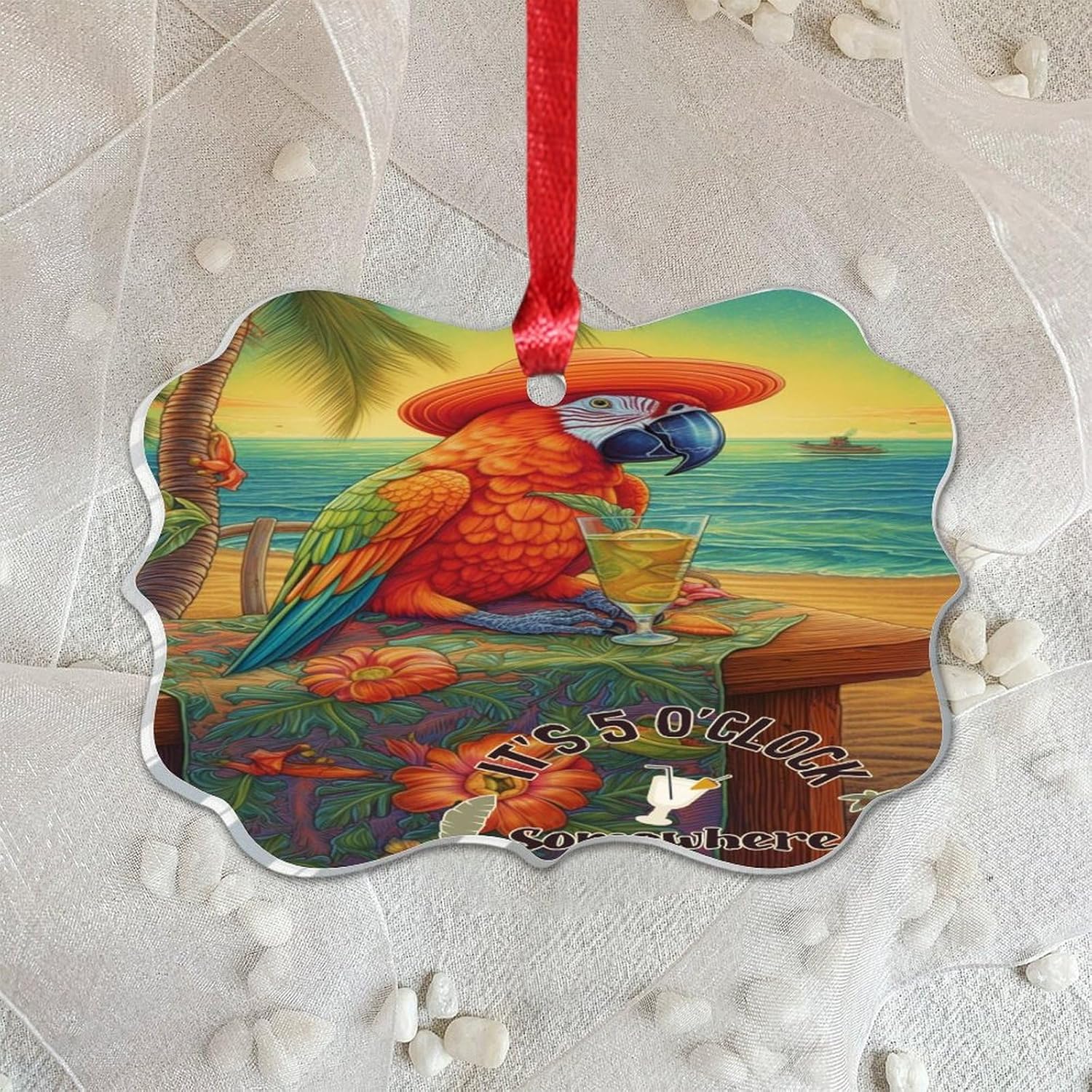 3 Inch Acrylic Christmas Ornaments 2024 Unique Decorative Baubles 1