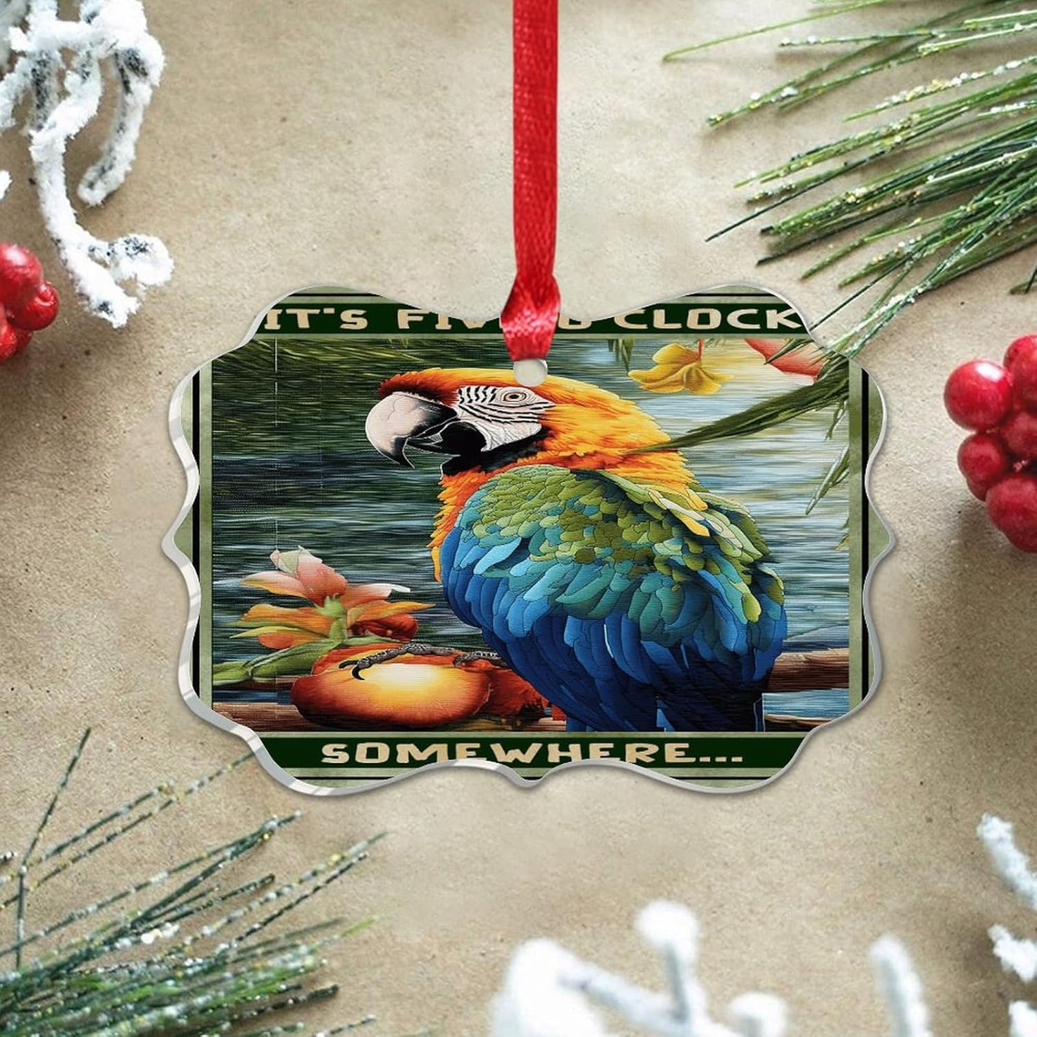 3 Inch Acrylic Christmas Ornaments 2024 Fun Decor Baubles