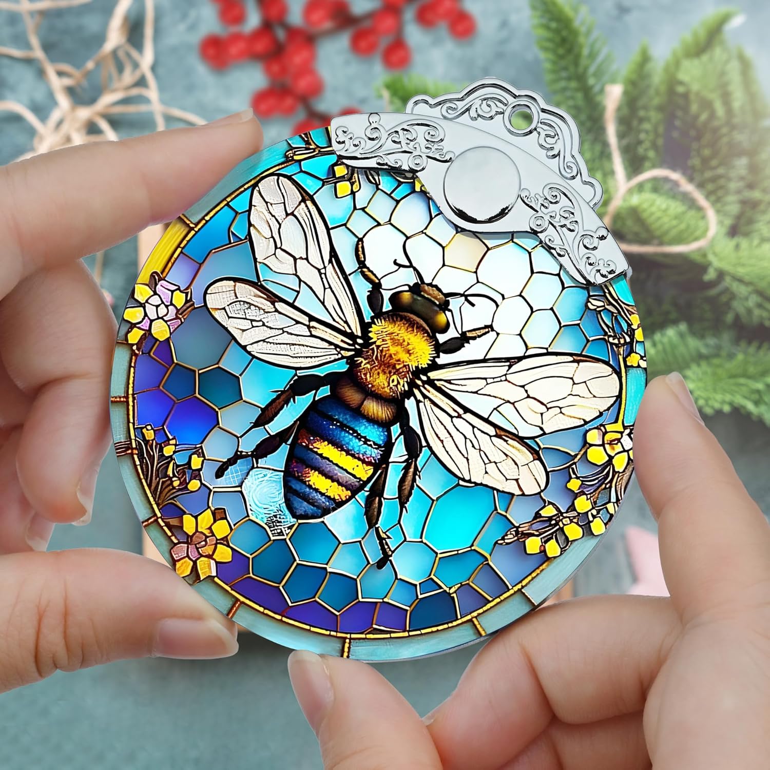 Jocidea Bee Christmas Ornament 75cm Glass Decoration