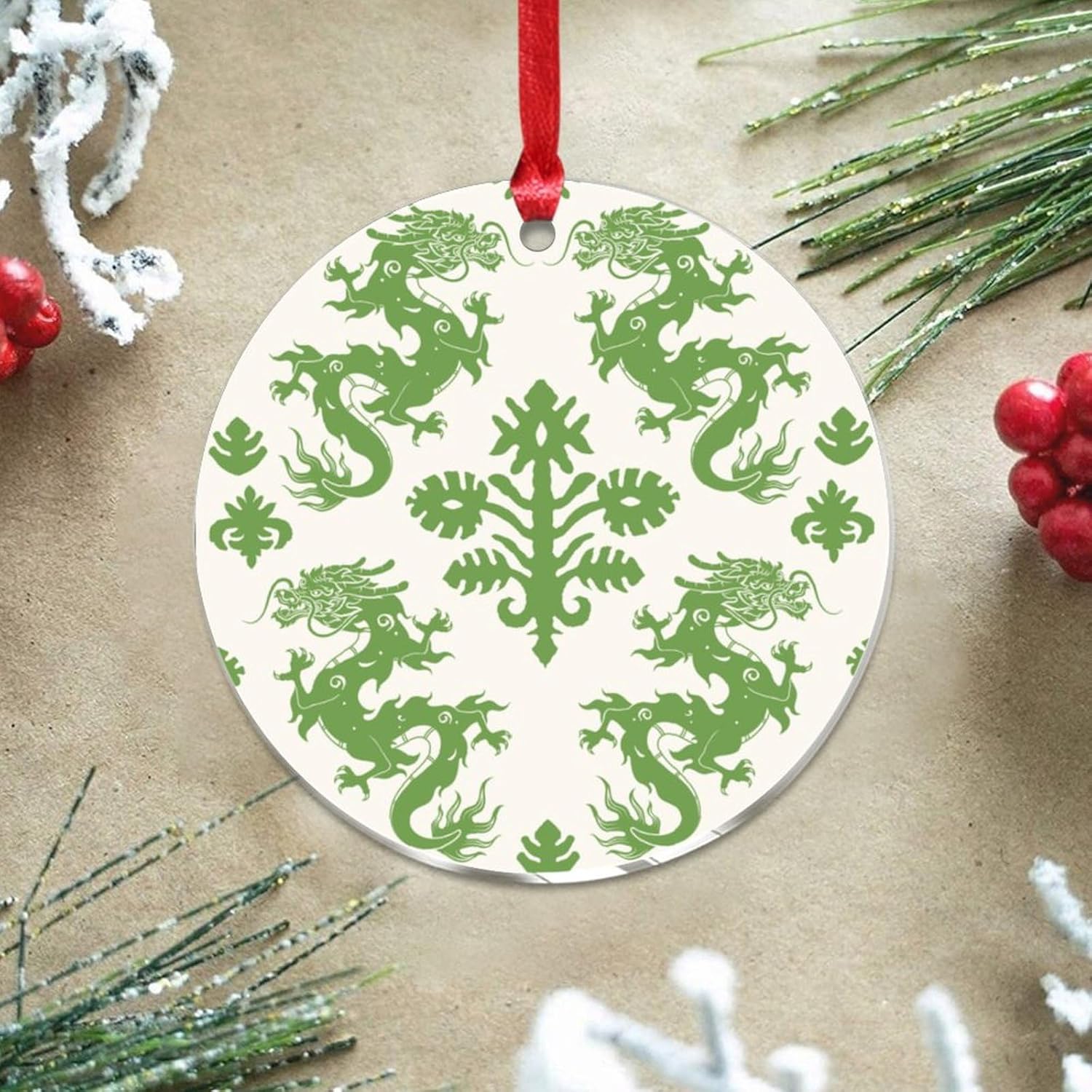 3 Inch Acrylic Christmas Ornaments 2024 1