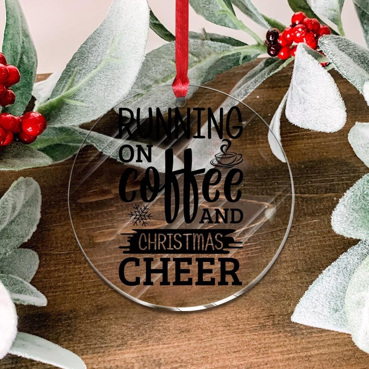 3 Inch Clear Acrylic Christmas Ornaments 2023