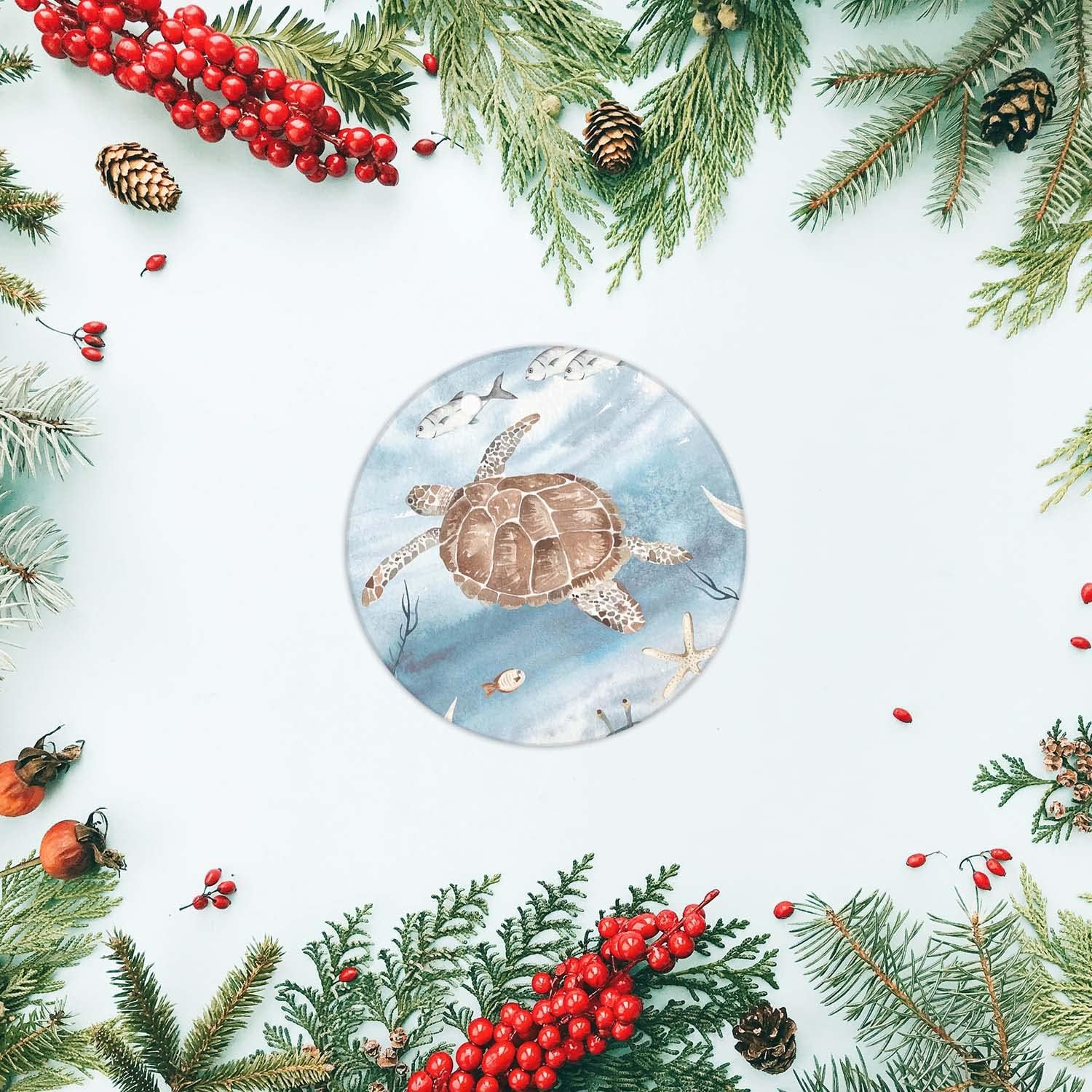 MEVRA Turtle Christmas Ornament Funny Decor for Halloween