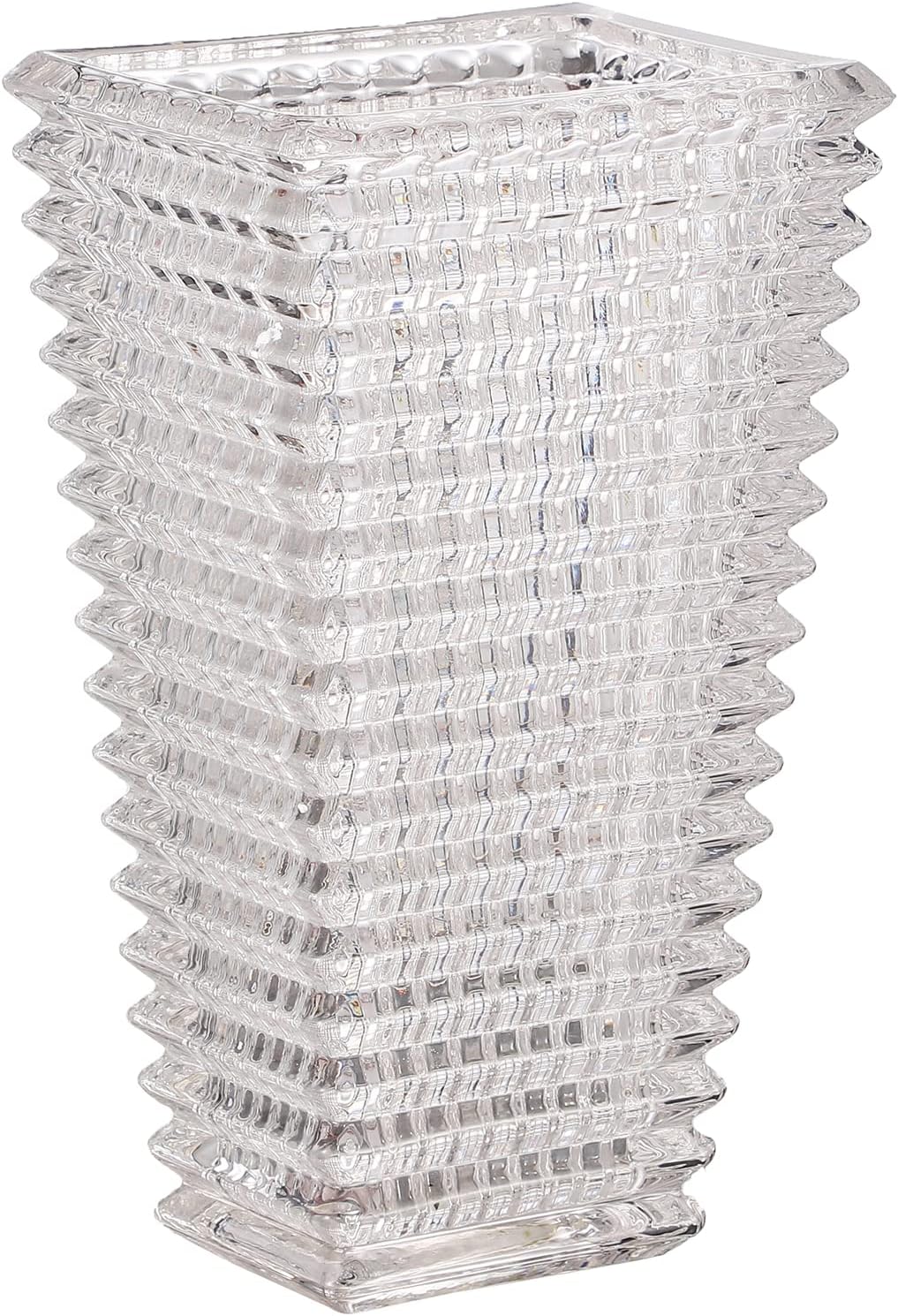 Crystal Glass Vase 11 Inches for Flowers