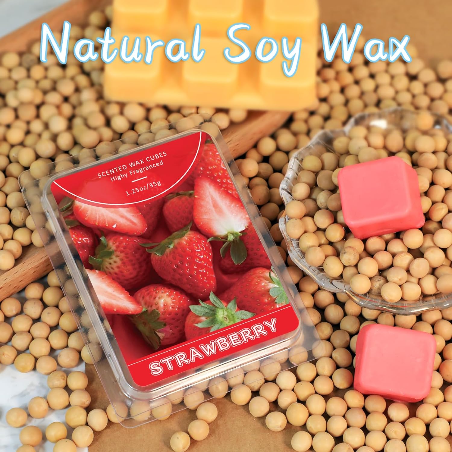 STRN Scented Wax Melts 6 Pack with Fruit Scents