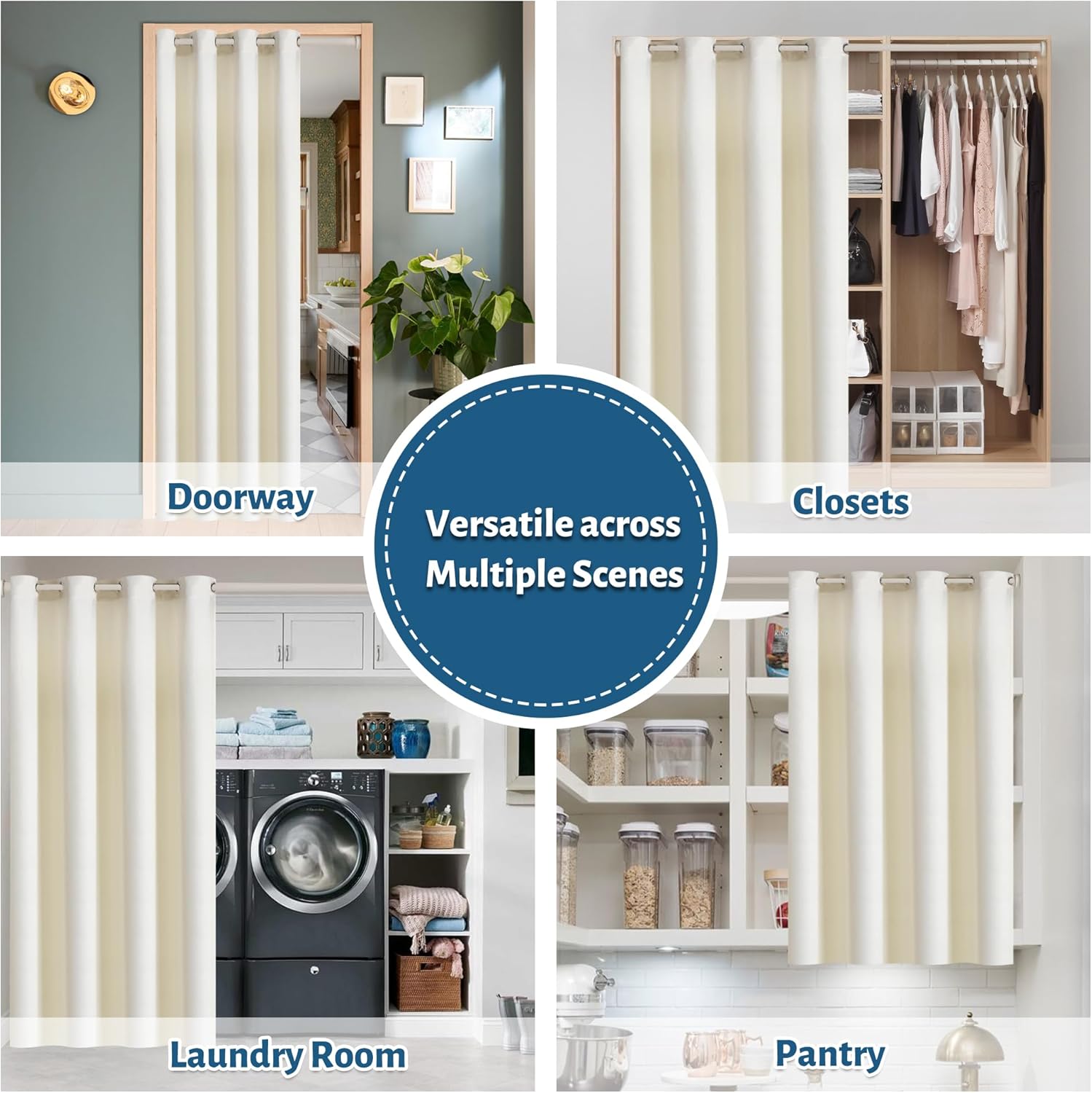 Velvet Door Curtain Panel for Privacy and Style