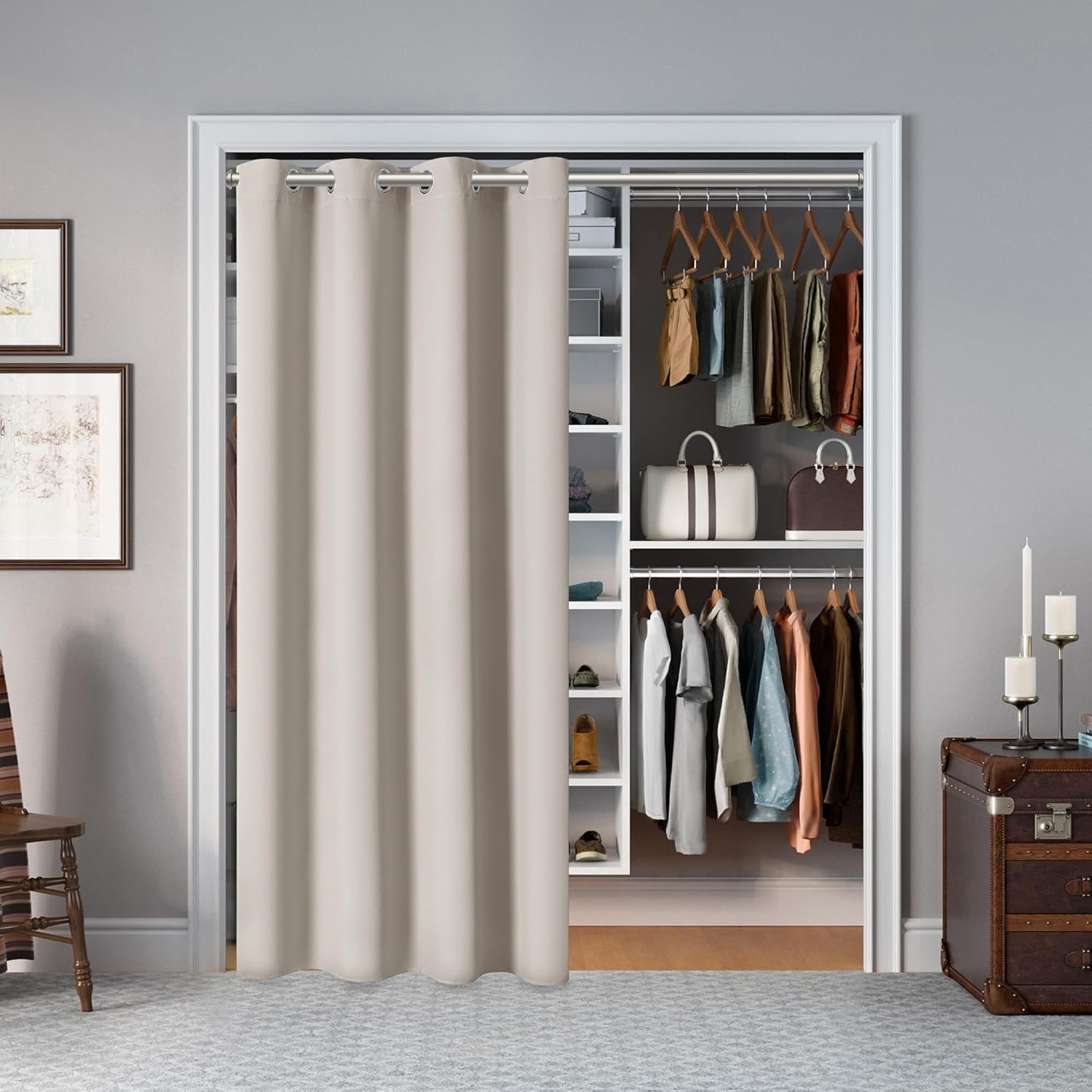 AOSKY Door Curtains for Privacy Light Blocking
