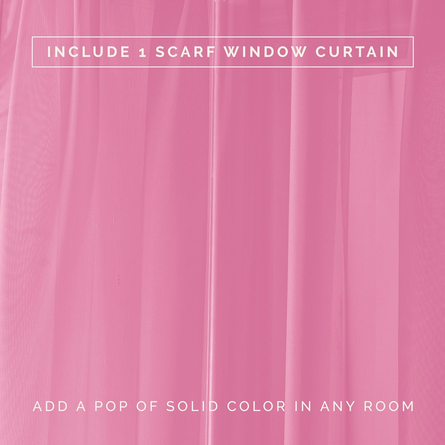 Elegant Comfort Dusty Rose Sheer Curtain Panel - 55 x 216 Long