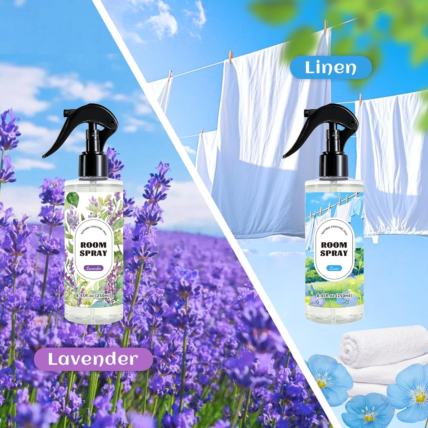 SCENTORINI Air Freshener Spray 2-Pack Linen Lavender