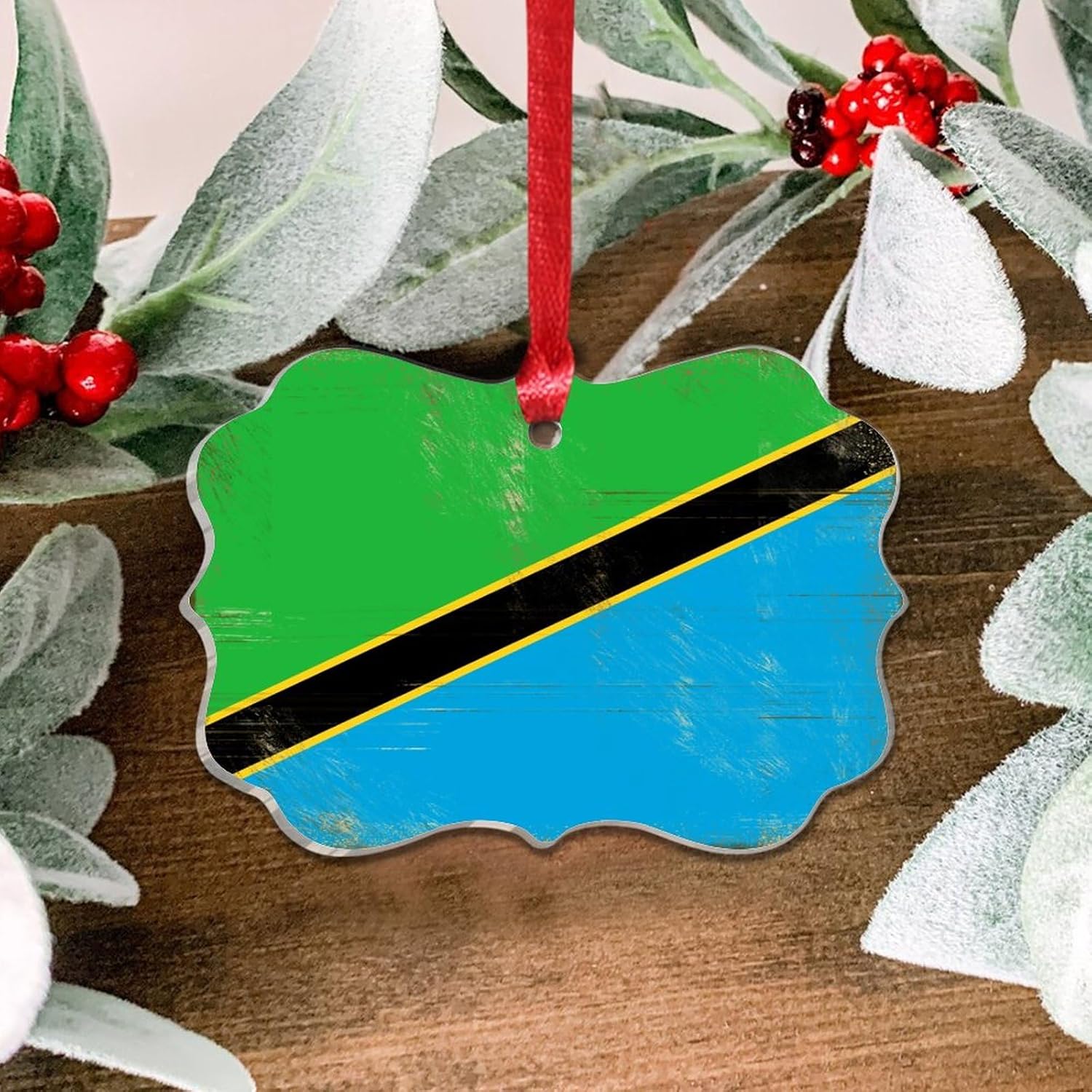 3 Inch Clear Acrylic Christmas Ornaments 2023 Tanzania Decor
