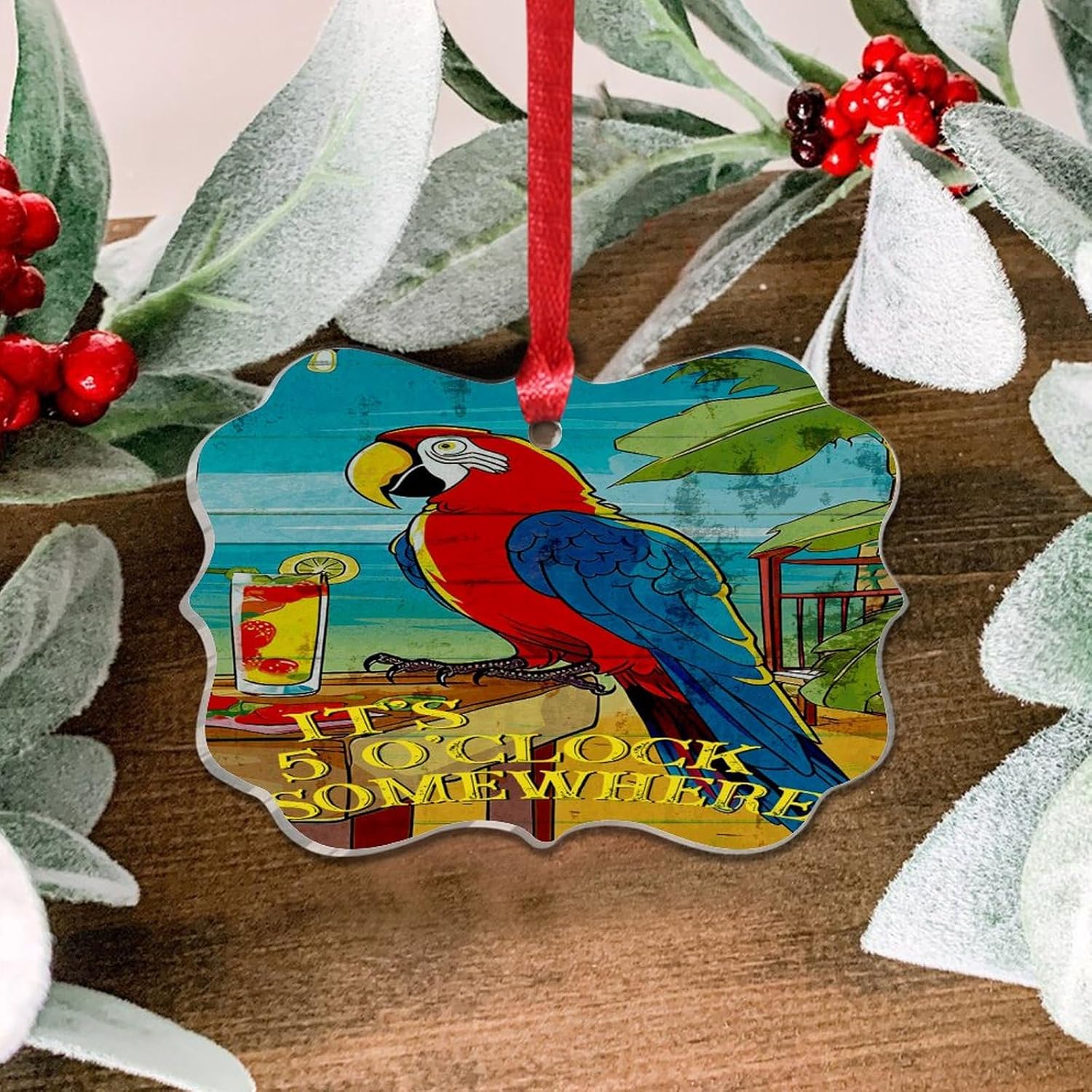 3 Inch Acrylic Christmas Ornaments 2024 Unique Decorative Baubles