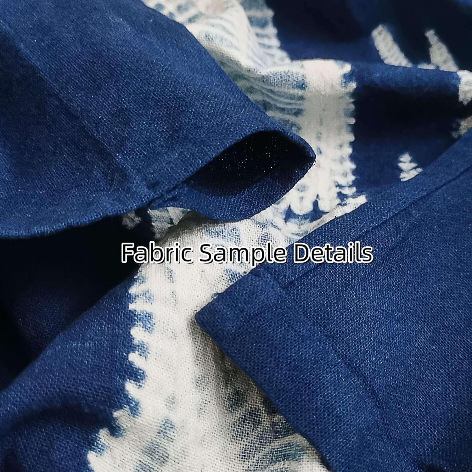Hand Dyed Japanese Noren Curtain with Shibori Patterns